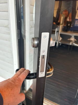 Commercial Door Hardware using Adams Rite Deadbolt