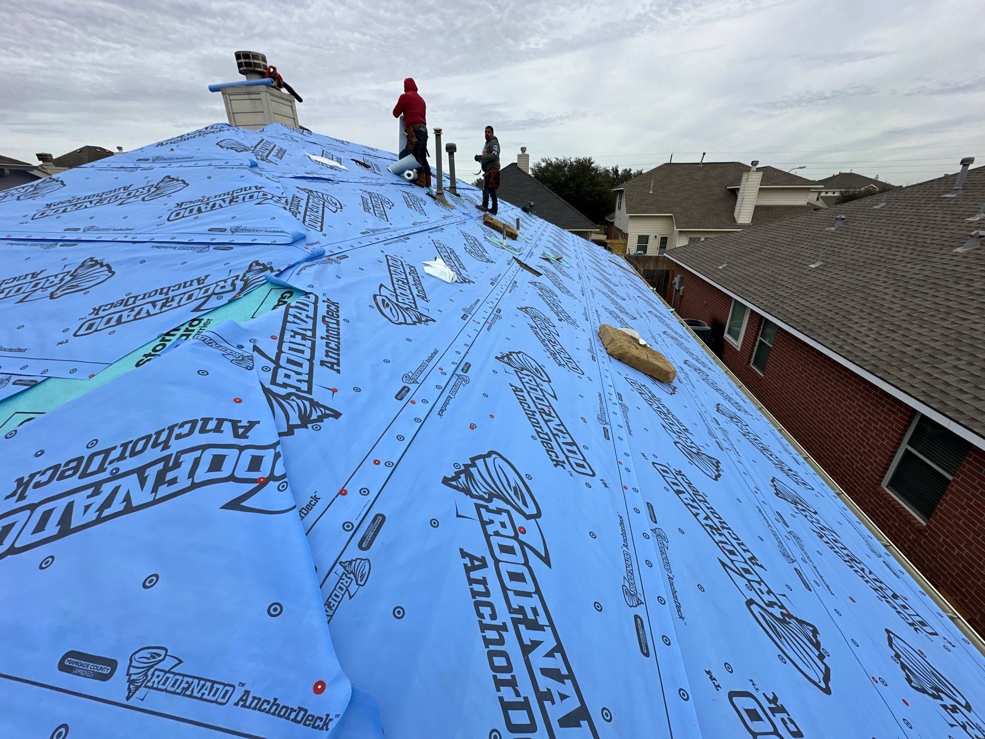 Project in Houston by Motion Roofing