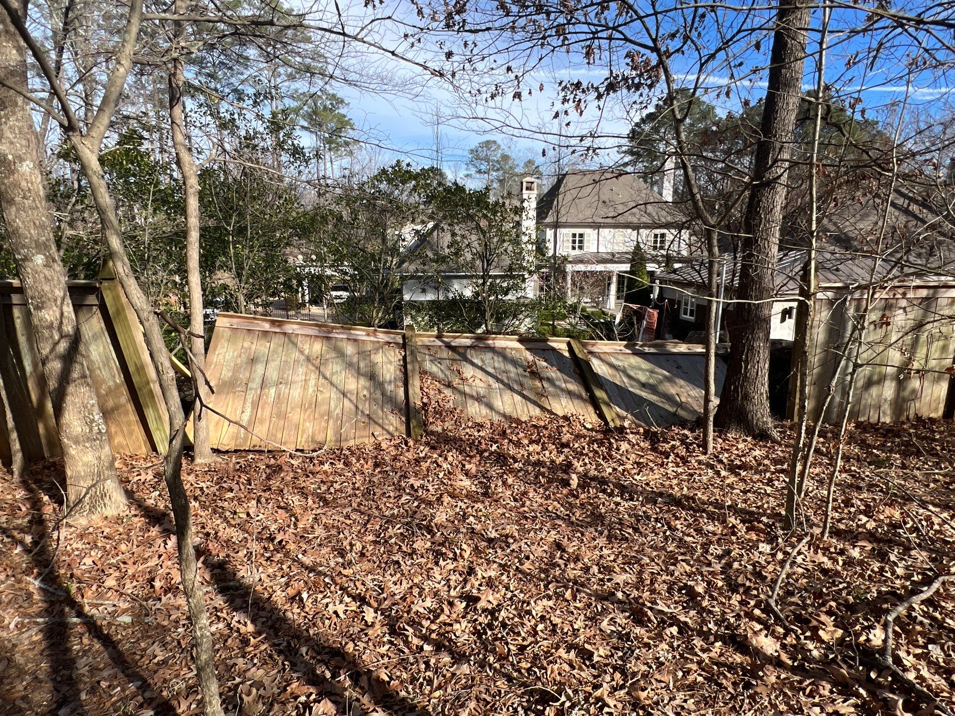 6' Cedar Good Neighbor Fence Repair French Gothic 6x6 by Roberson Construction LLC