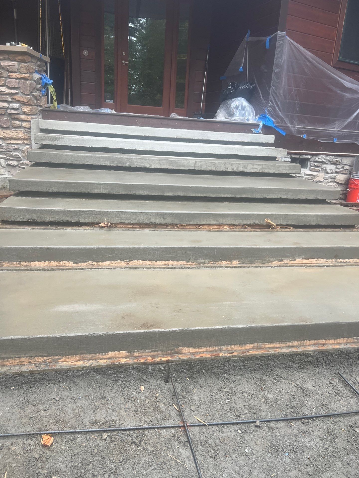 Pia | Custom Concrete Driveway, Walkway & Floating Steps by Jireh Asphalt & Concrete Inc 