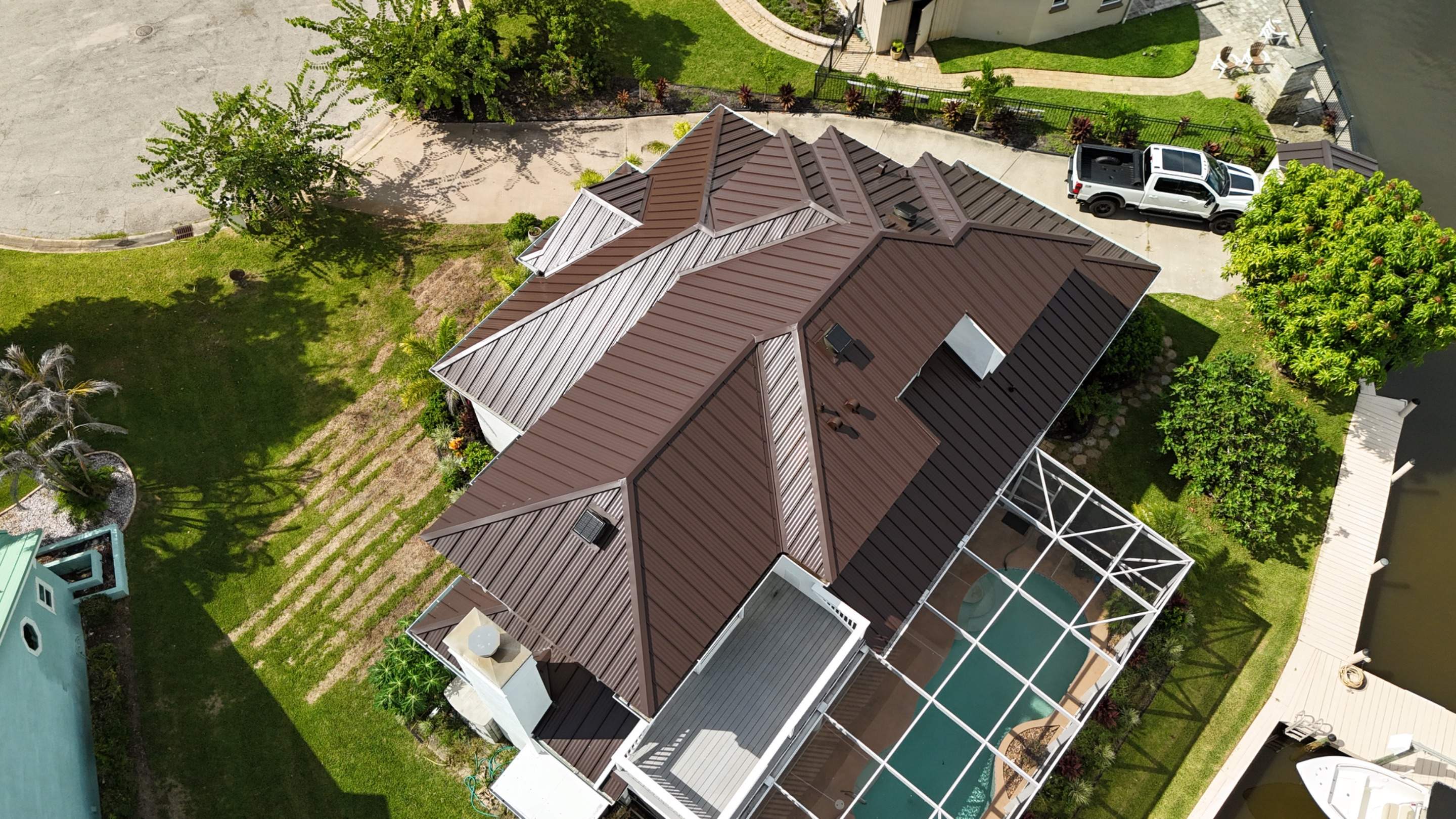 Aluminum Standing Seam Metal Roof Installation in Melbourne Beach by Wiedmann Construction & Roofing