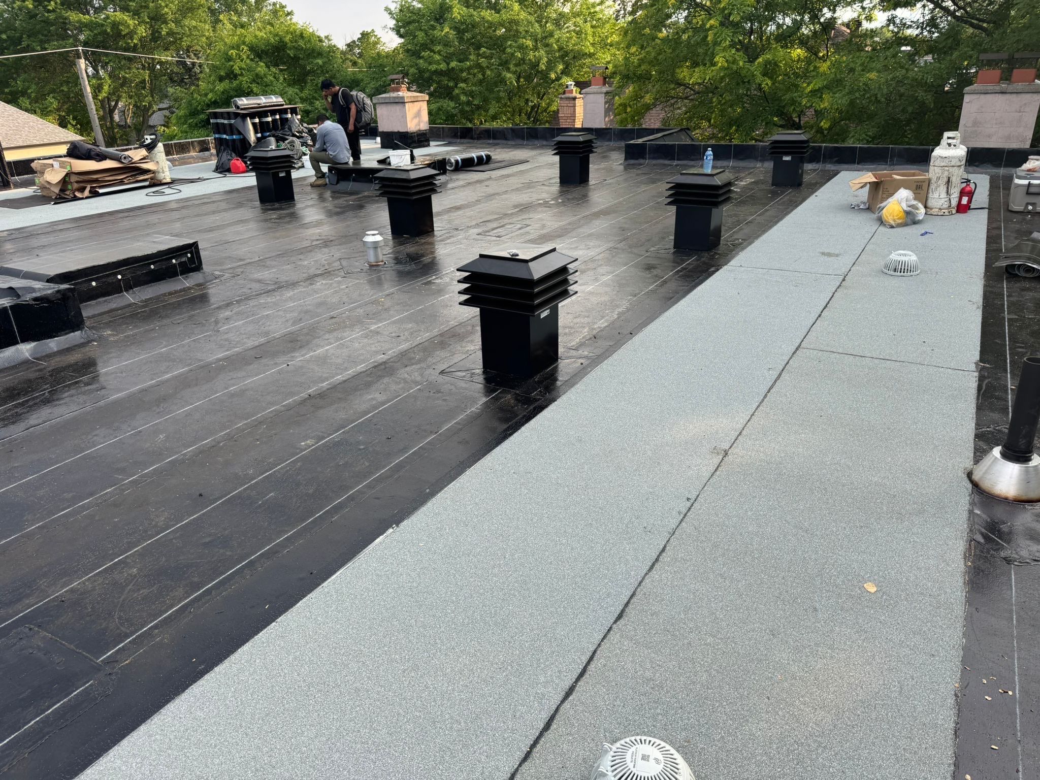 Residential Roofing Installation using Vicwest True Natuer. Metal Shingle by Jay Carter Roofing & Sheet Metal