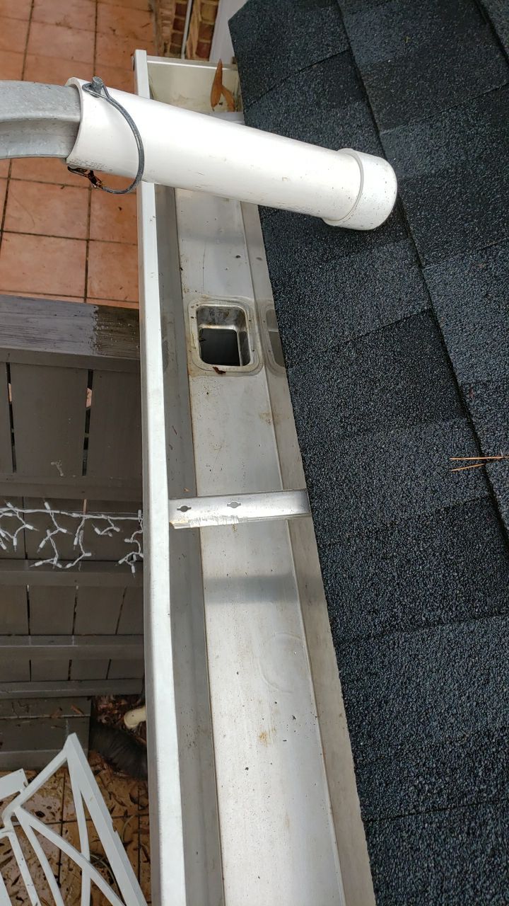 Gutter Cleaning using water by Power Wash Masters LLC