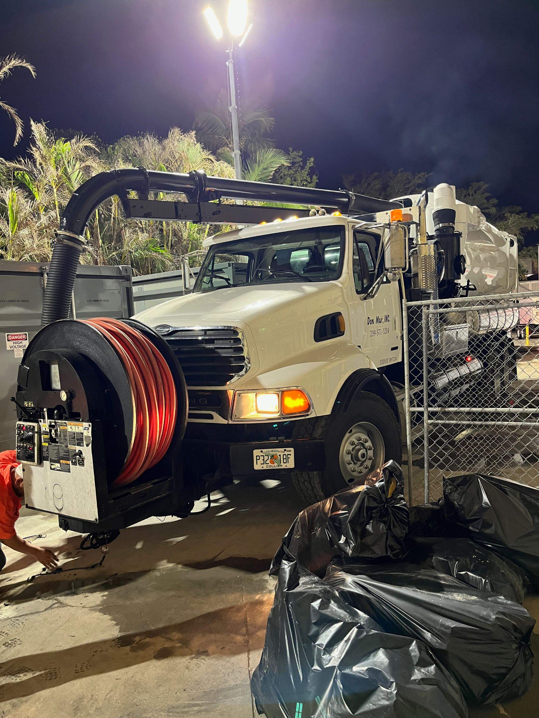Ritz-Carlton NW Service Area Drain Cleaning by APS Power & Water