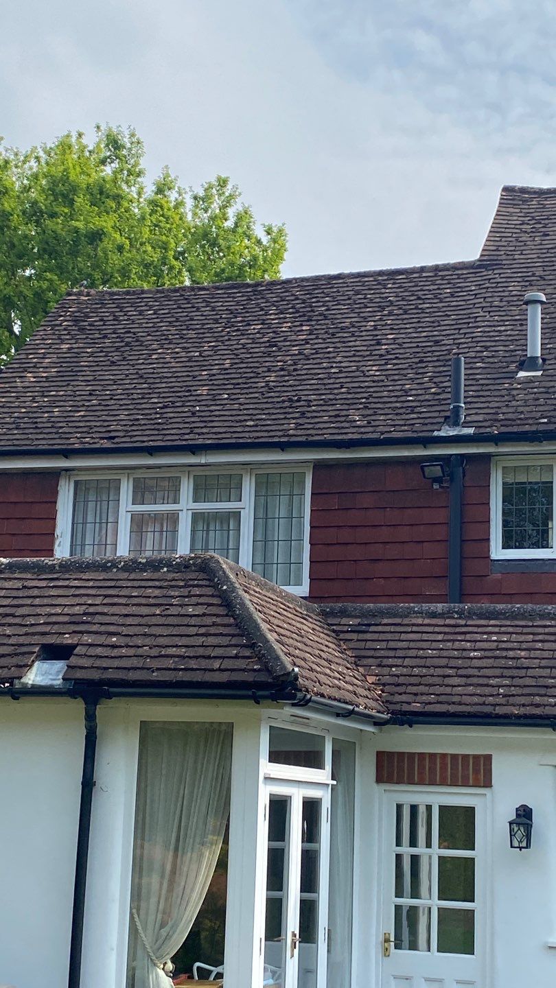 Roof Clean - Moss Removal using Honda 15lpm Low Pressure Washing Machine by Ges Exterior Cleaning ltd