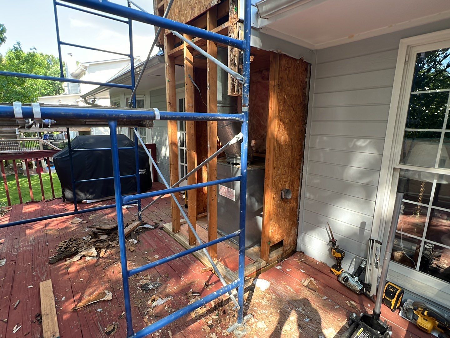 South Trace Lane - Deck Installation and Chimney Repair by Pillar and Pine