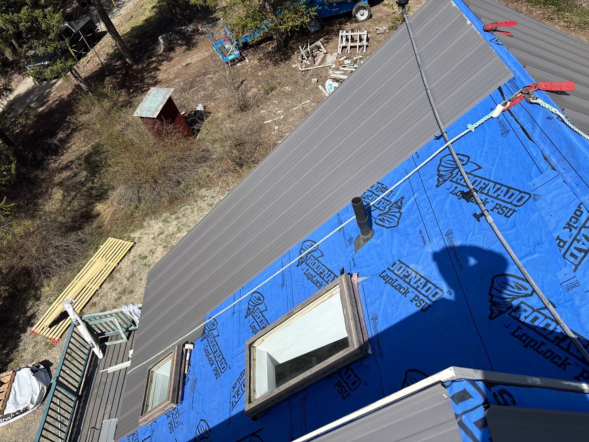 Shingle to Metal Roof Conversion by Top Notch Roofing Inc