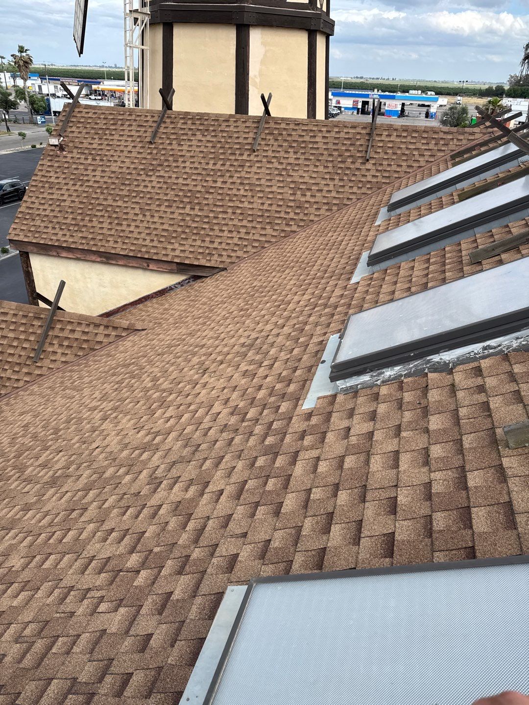 Spray foam and coatings using General Coatings acrylic coatings and spray foam by Straight Edge Roofing Inc