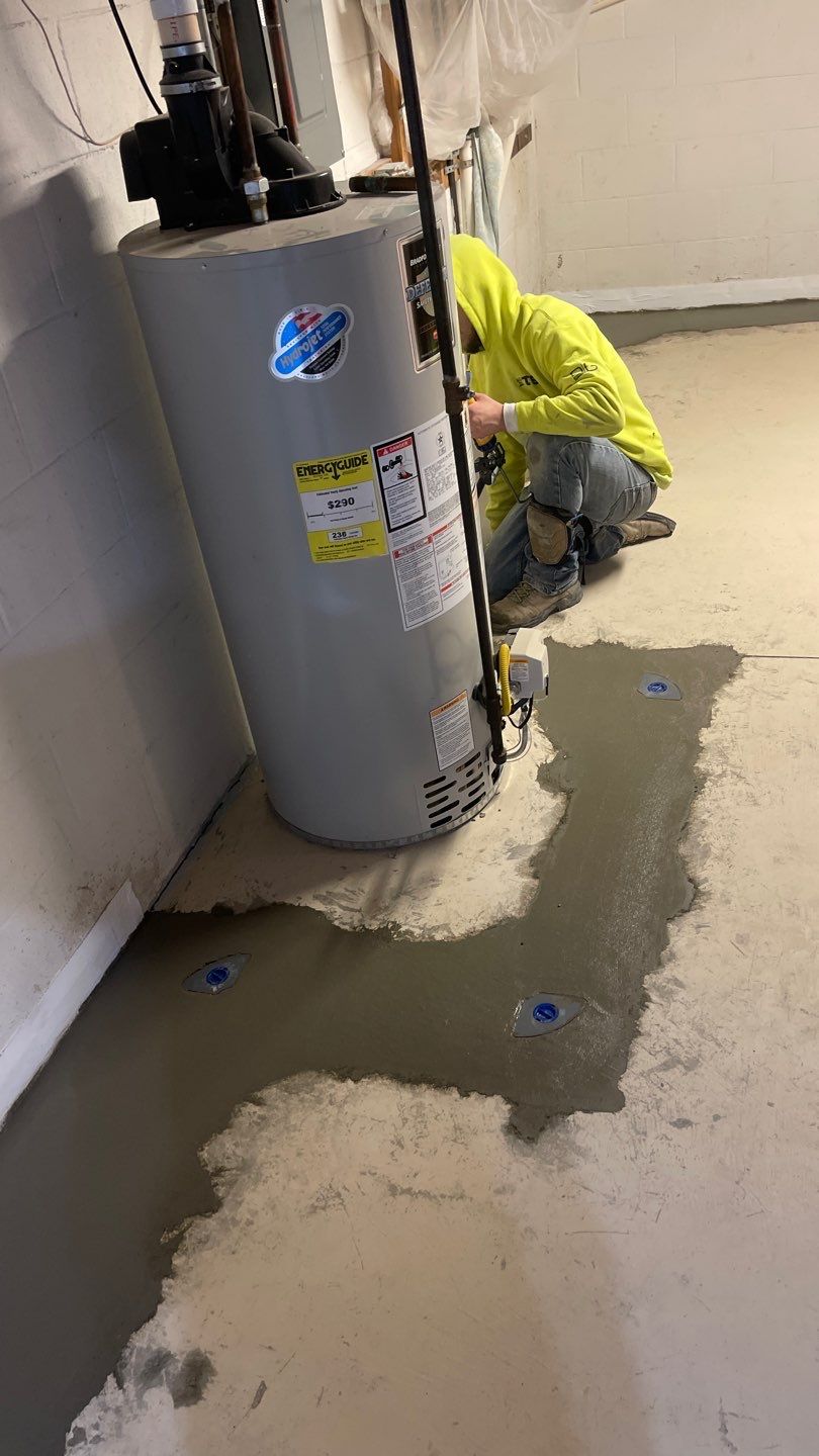 Interior Basement Waterproofing System by Toledo Basement Repair