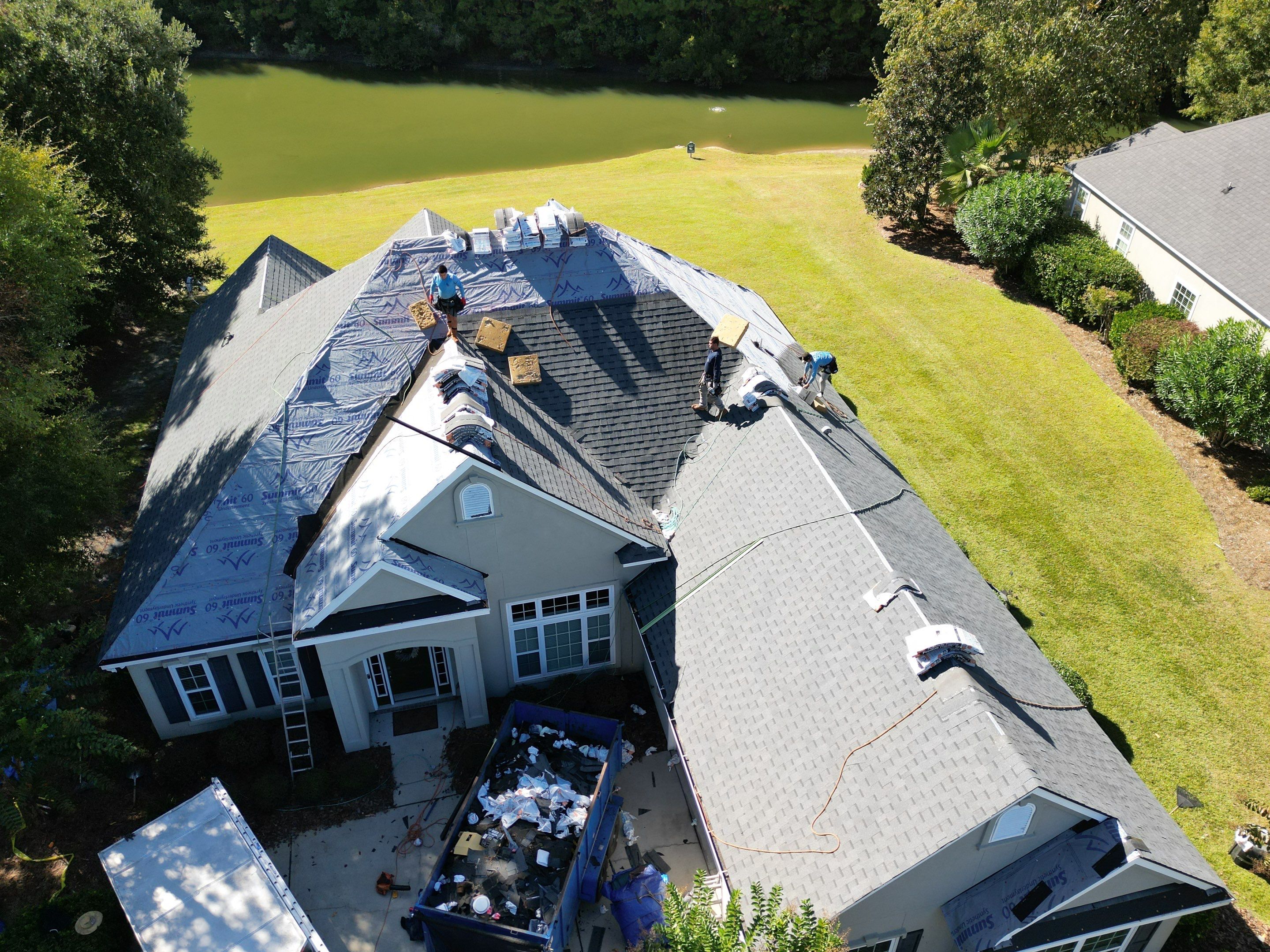 Residential Roofing Installation using Atlas Pinnacle Pristine Pewter by Talya Roofing