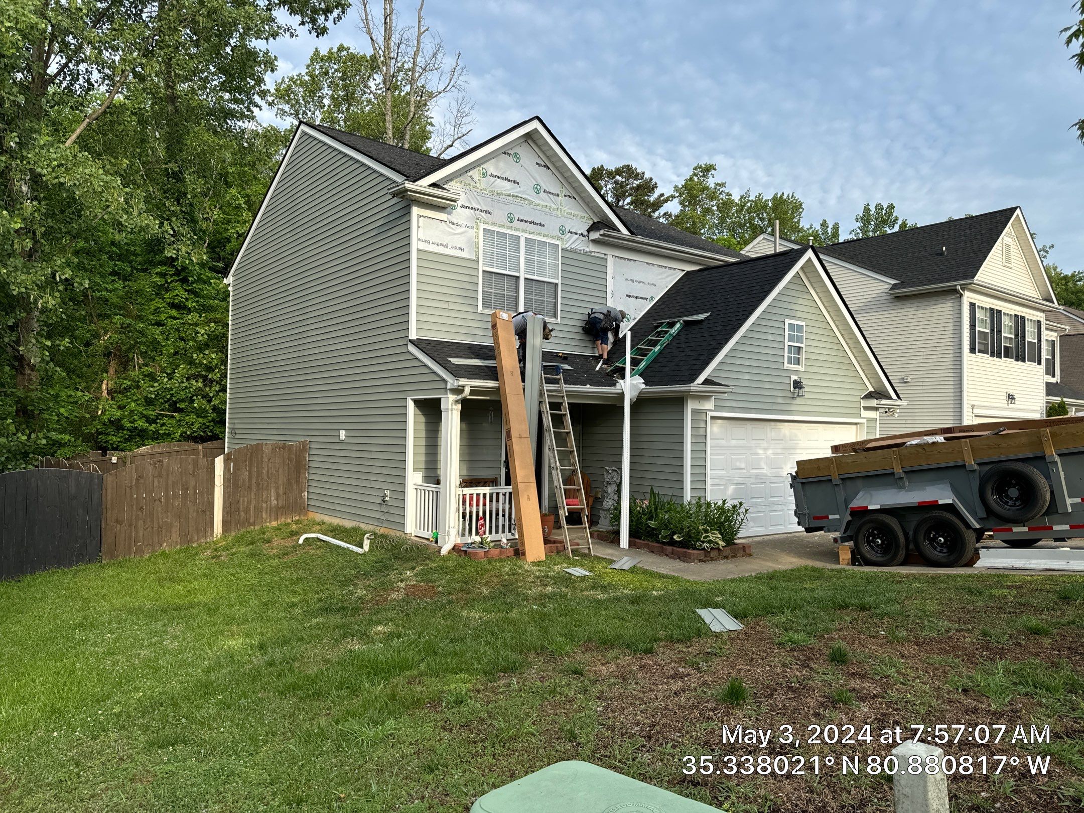 Roof, siding and gutter replacement by hail damage by Just Brilliant Restoration JBR