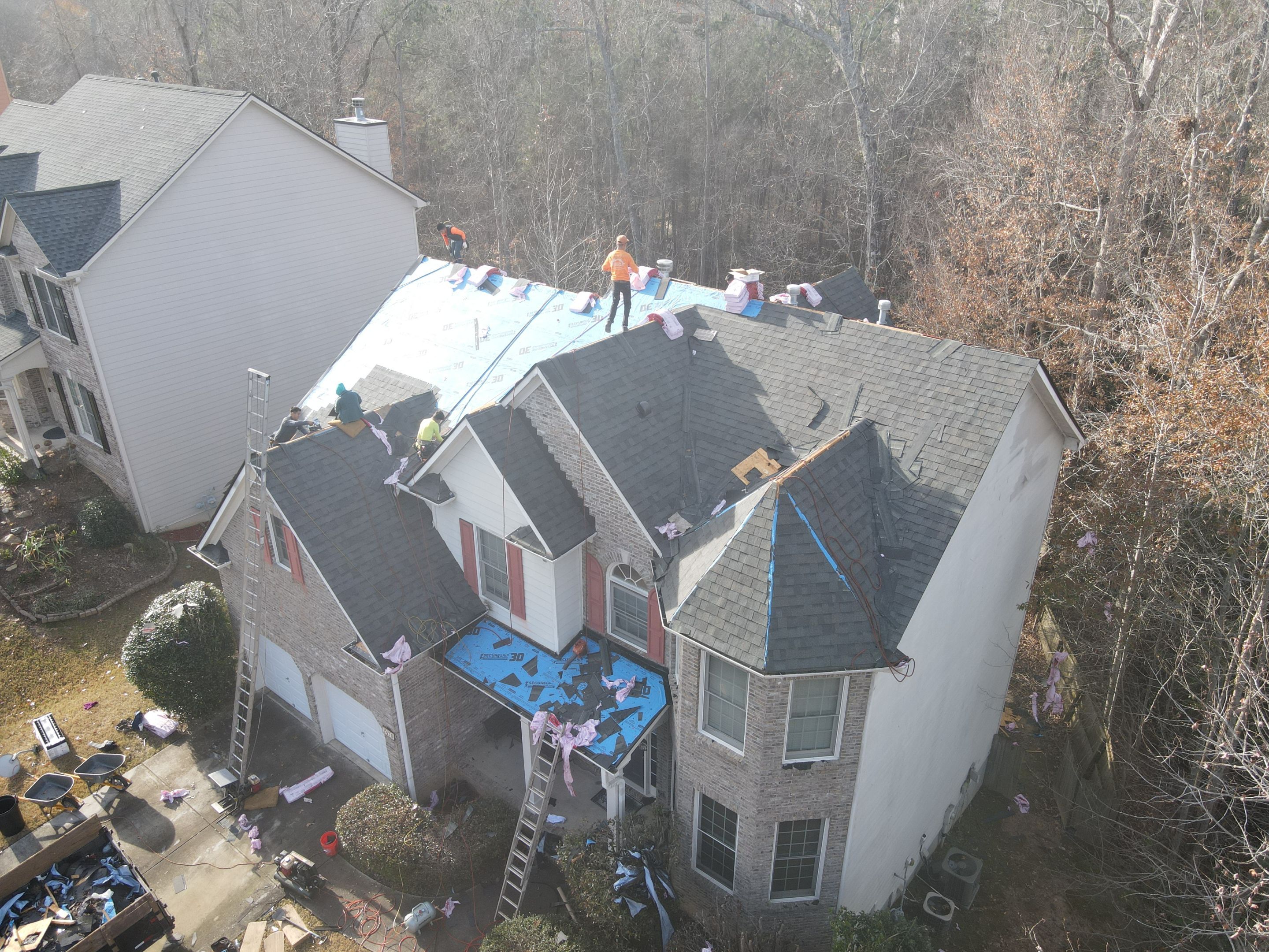 Residential Roofing Installation using Owens Corning by Inspector Roofing and Restoration
