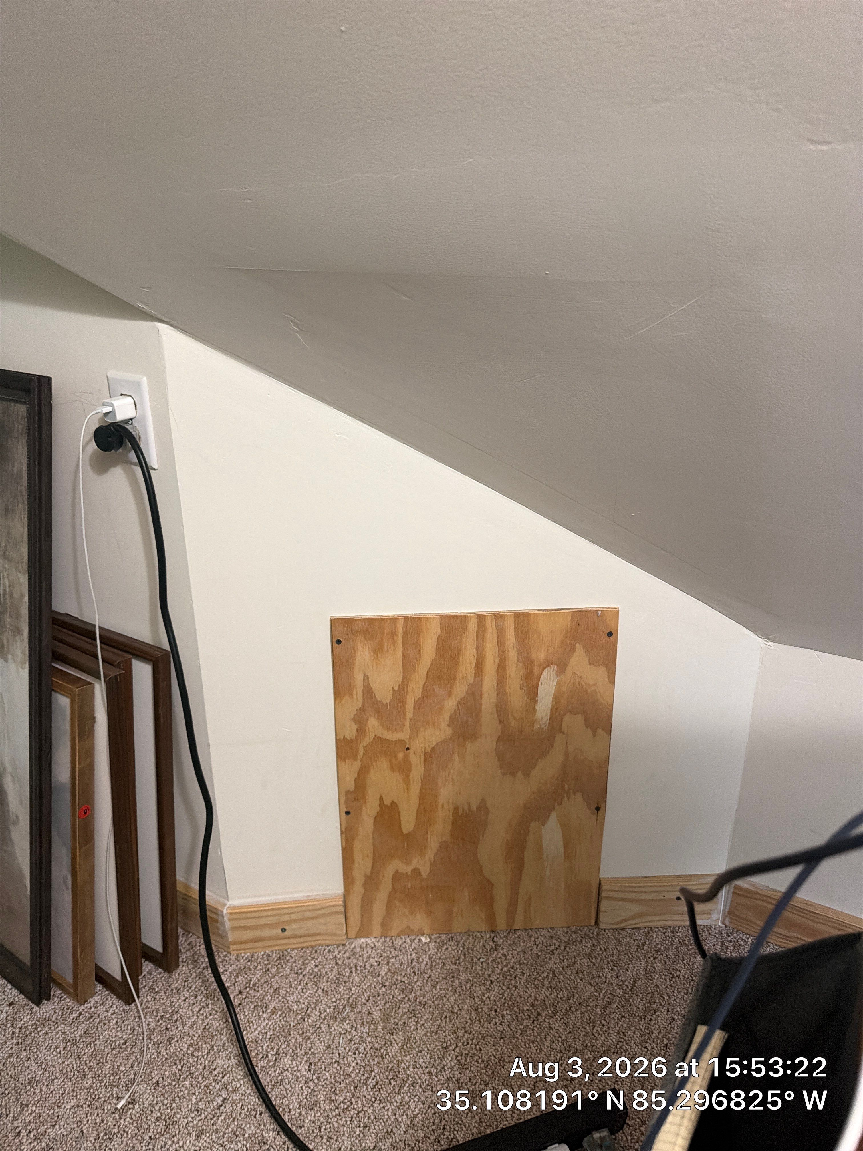 Attic Knee Wall Insulation and Access Door Sealing in Chattanooga by CompanyCam Sales Demo