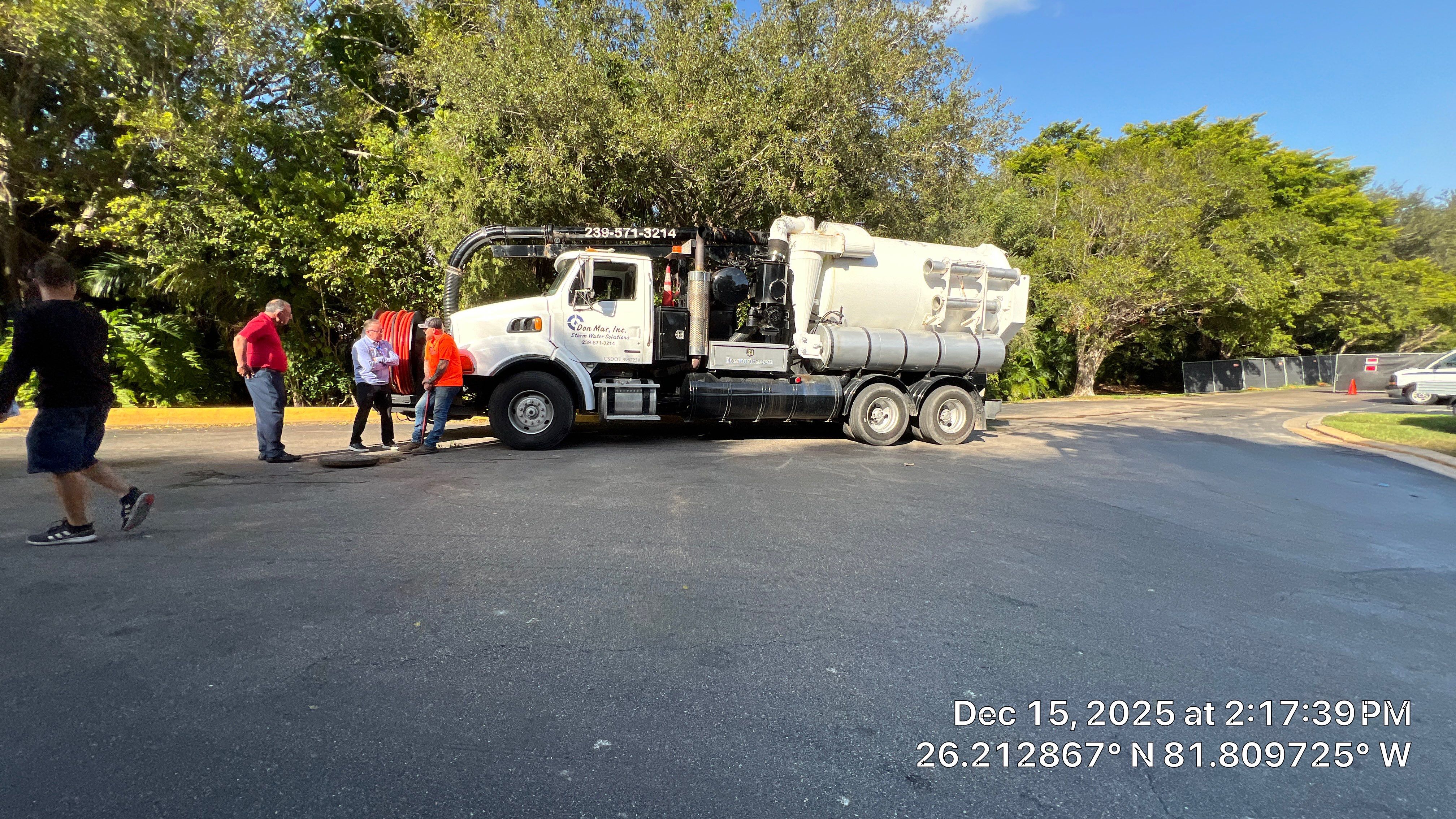 Naples Grande Catch Basin Cleaning by APS Power & Water