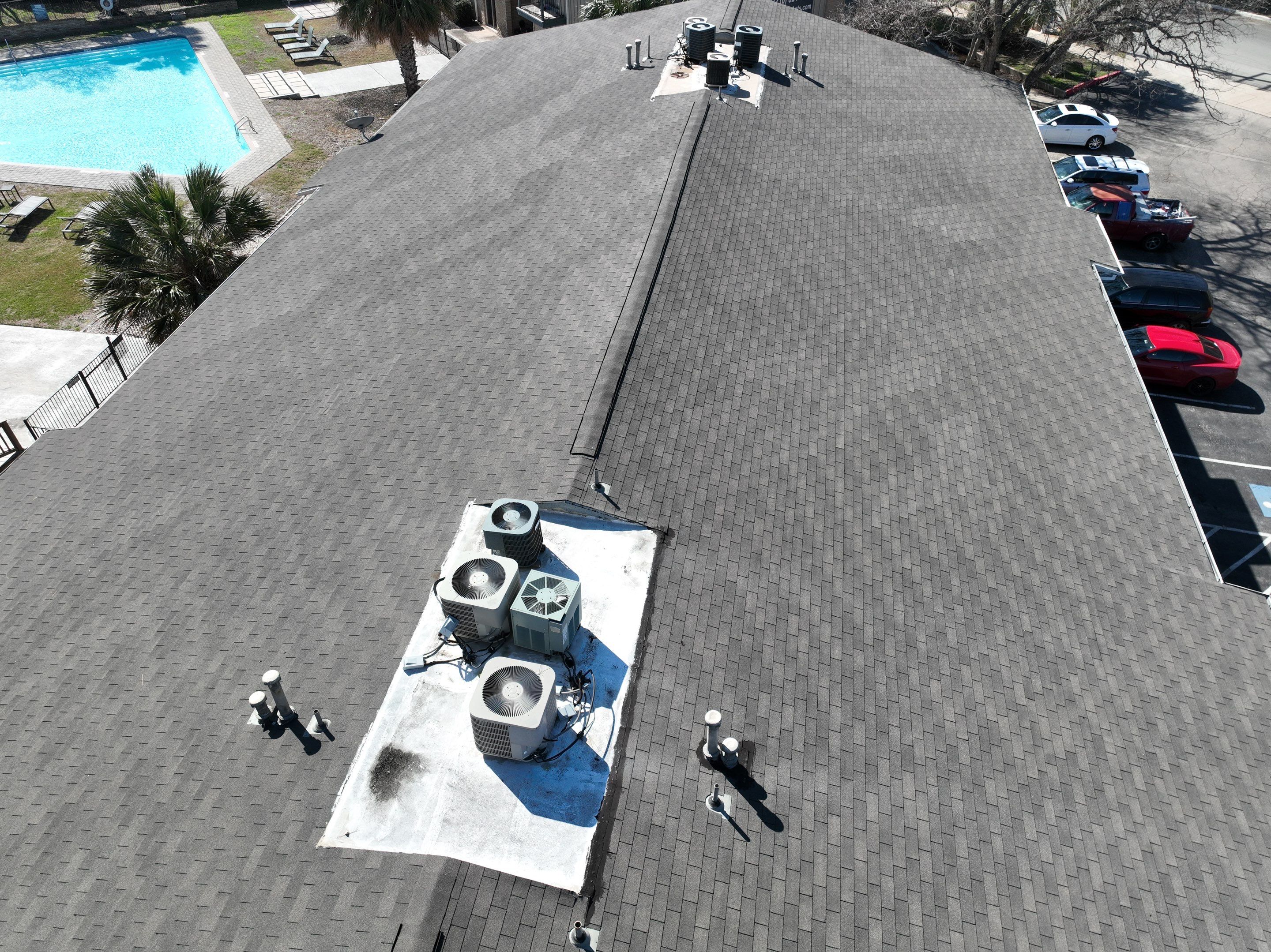 Commercial Roof Inspection using Drone Inspection by Premier Roofing and Contracting