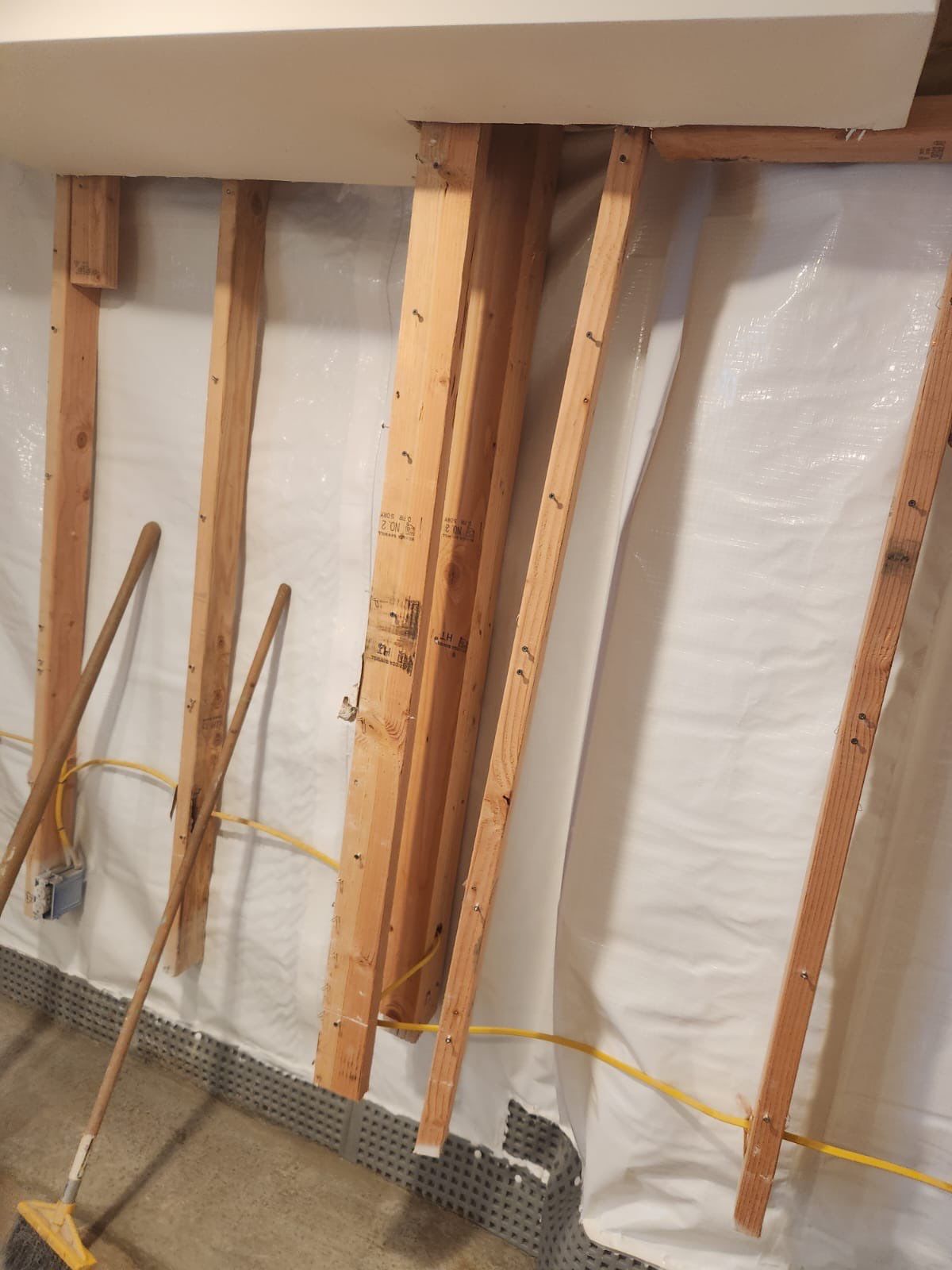 Interior French Drain & Wall Vapor Barrier Boonton NJ by Pure Service Pro, LLC 