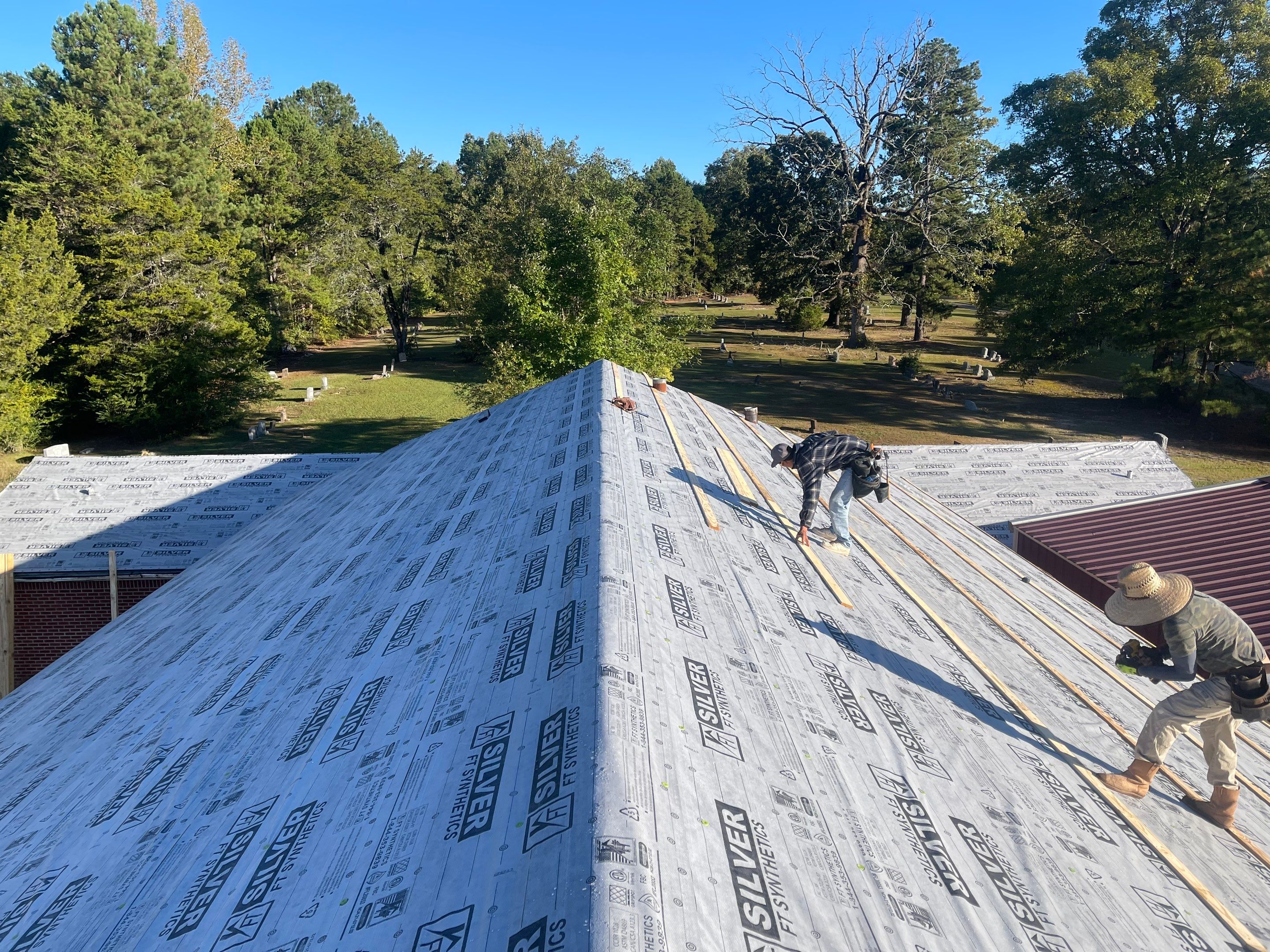 Residential Metal Roof Replacement using Reed's Metals: 26 GA. Colored Residential Metal Panels (Barn Red) by Hostetler Roofing