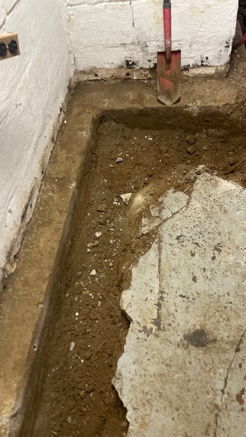 Interior Drain Tile & Yard French Drain in St. Paul, MN by Waterproofing Northeast