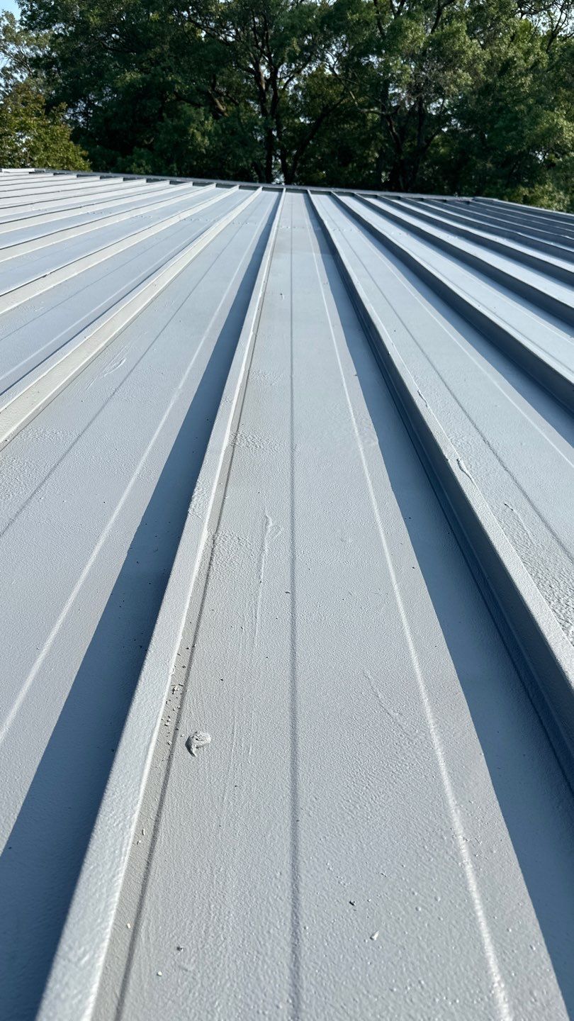 Commercial Roof using GACO Flex Silicone and Metal Acrylic by ExteriorPros