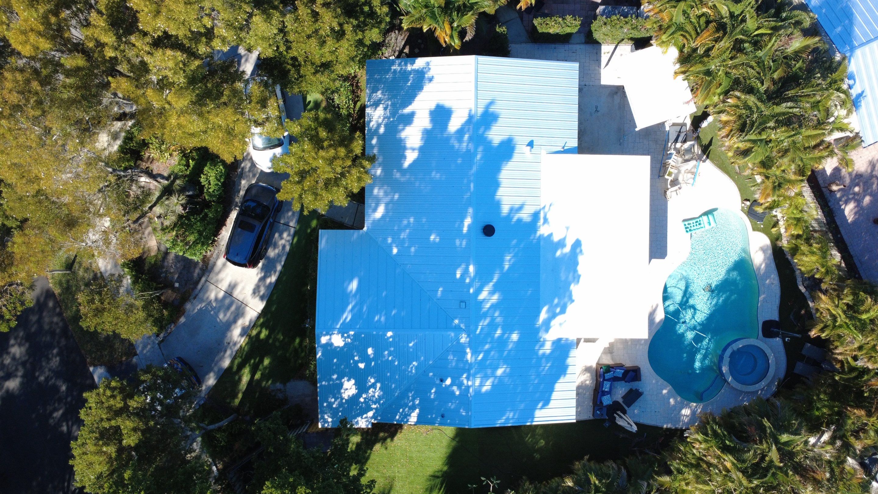 Residential Roofing Installation using 1" Nail strip metal roof by BLUES BROTHERS ROOFING