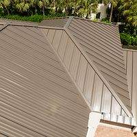 .040 Aluminum 1.5" Mechanical Seam Medium Bronze  by Total Roofing System The Metal Roof Experts