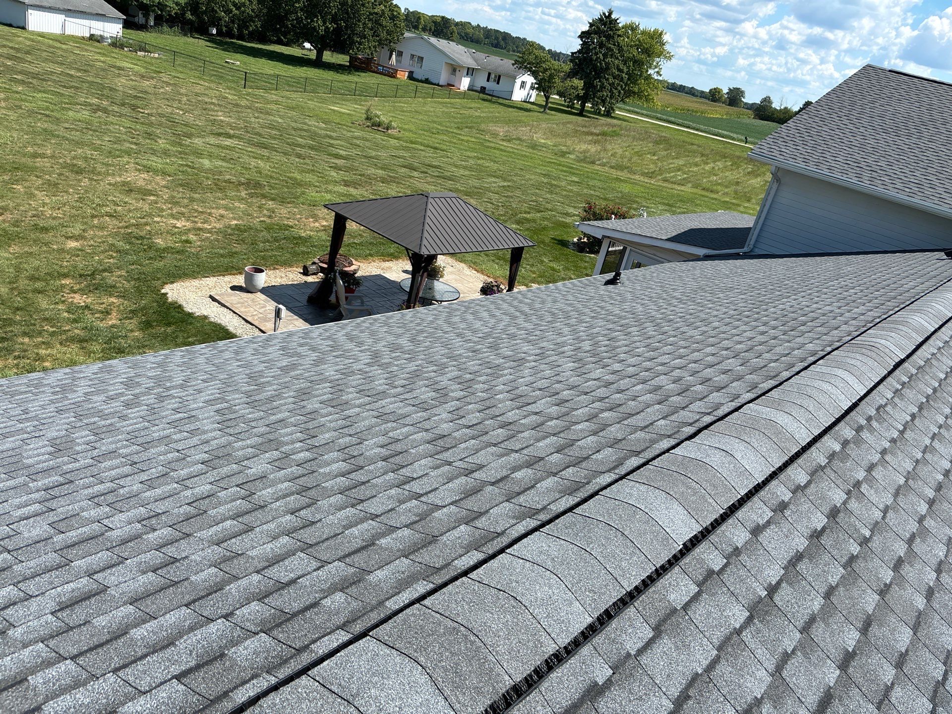 Residential Roofing Installation using Timberline UHDZ Shingles - Pewter Gray by RoofX 