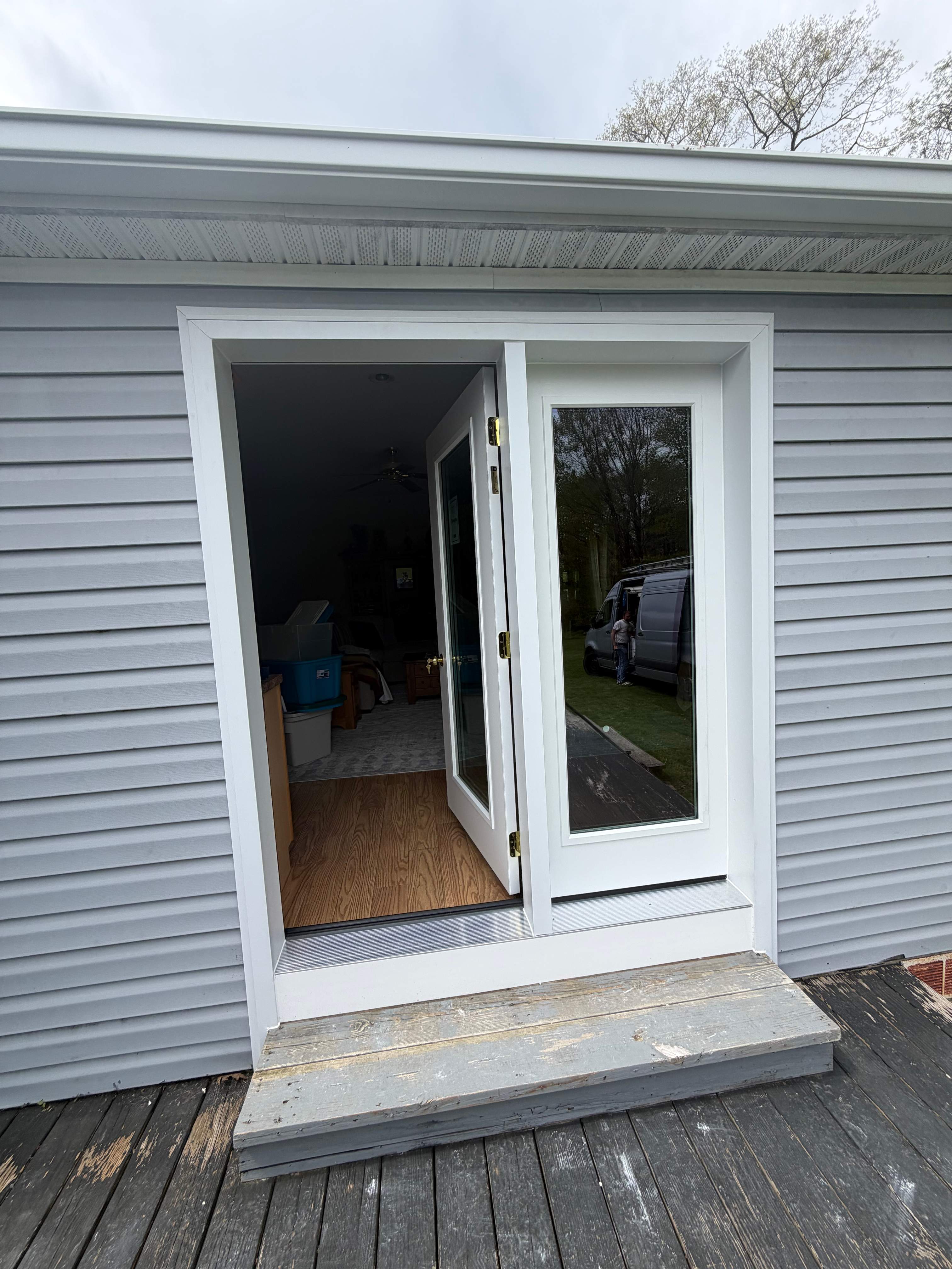 Entry door upgrade by DiGiorgi Roofing and Siding Inc