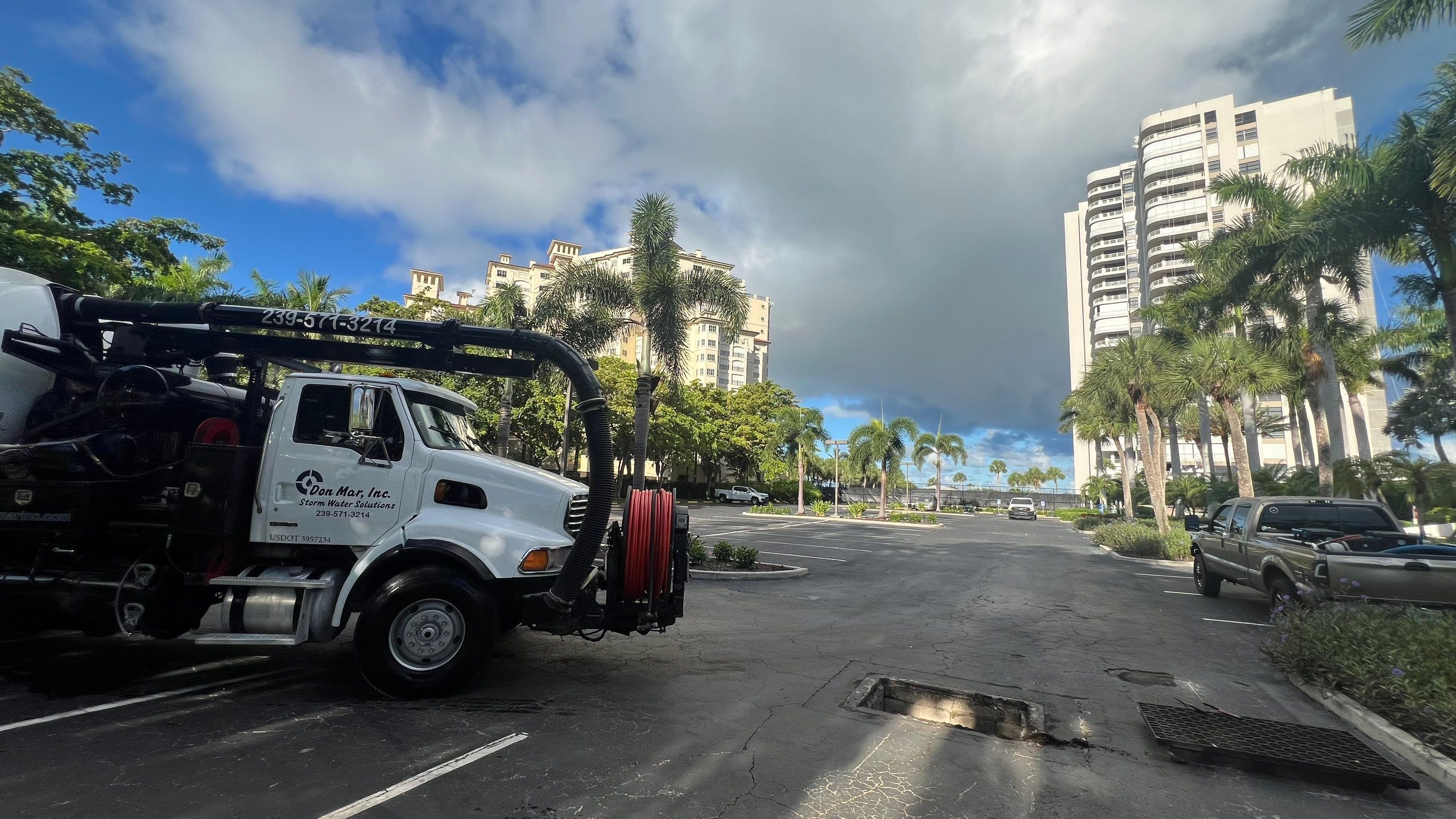 Marco Island Condo Stormwater System Maintenance and Standing Water Removal by Don Mar, Inc. Storm Water Solutions