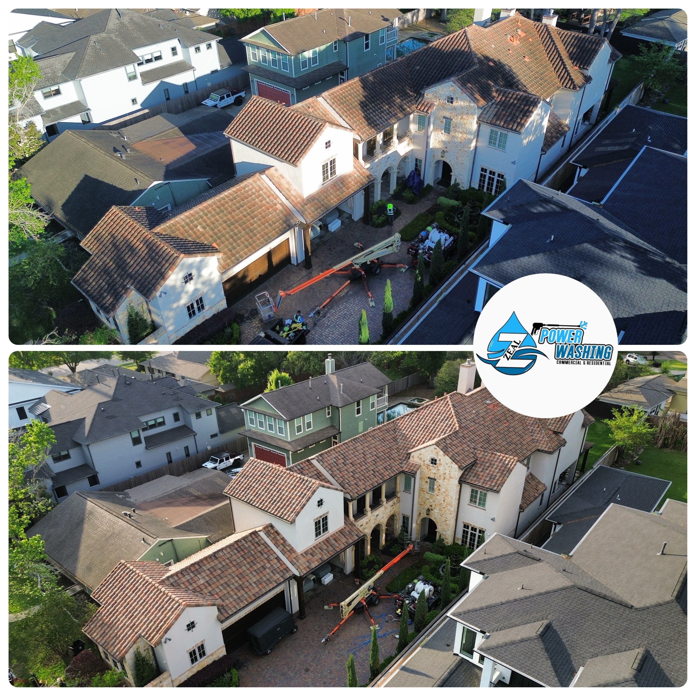 House, Roof, and Window Cleaning by Zeal Power Washing