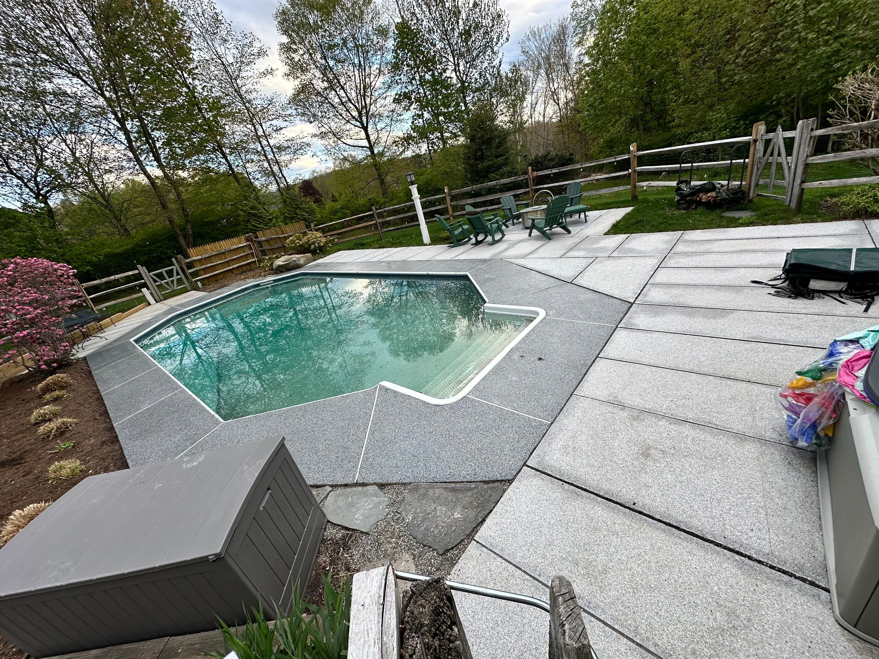 Poolside Concrete Floor Coating by DiGiorgi Roofing and Siding Inc