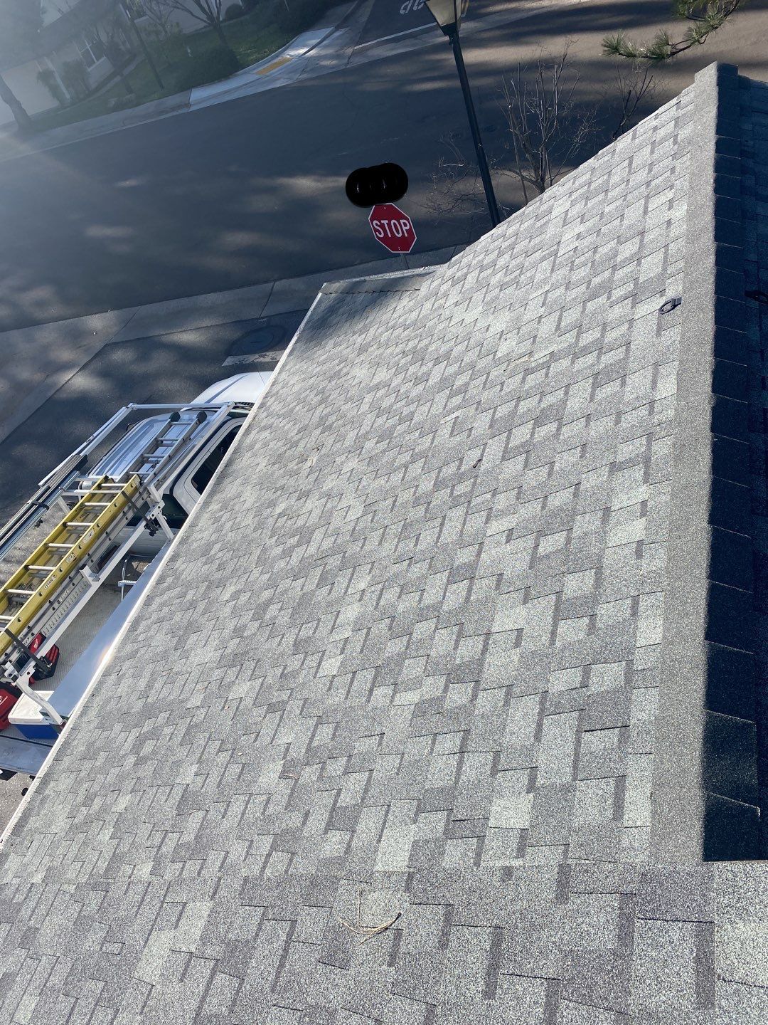 Attic Insulation, Roofing, and Solar for this in-town home by Byers Enterprises 
