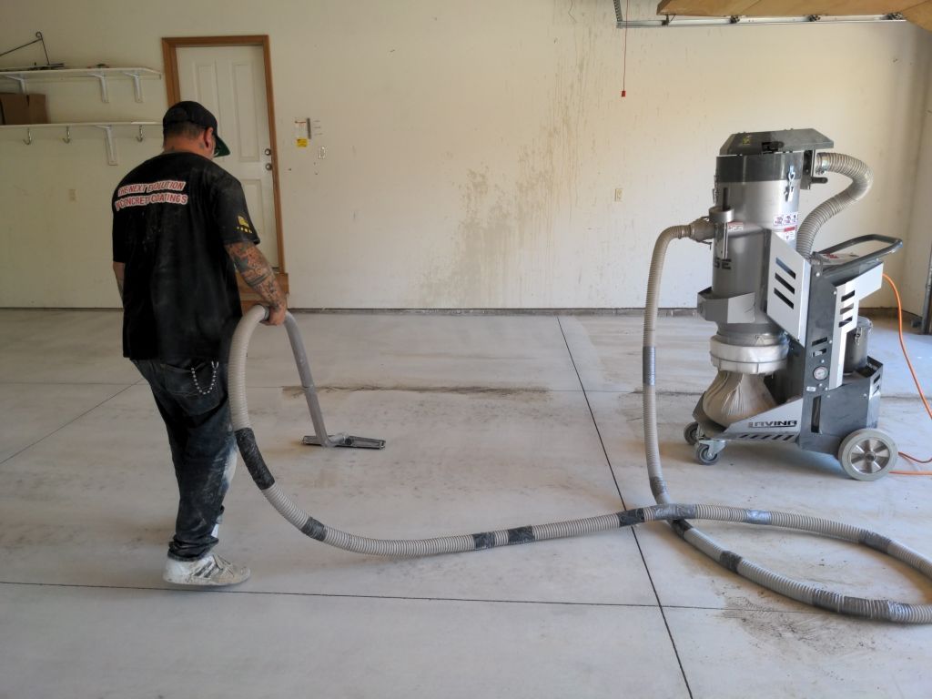 Garage Transformation using Pecan Coloway by Croc Coatings, LLC