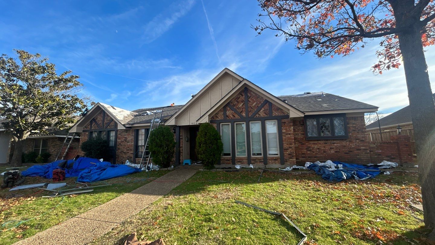 Residential Roofing Installation using IKO Dynasty class 3 hail resistant shingles by Becker Roofing and Exteriors