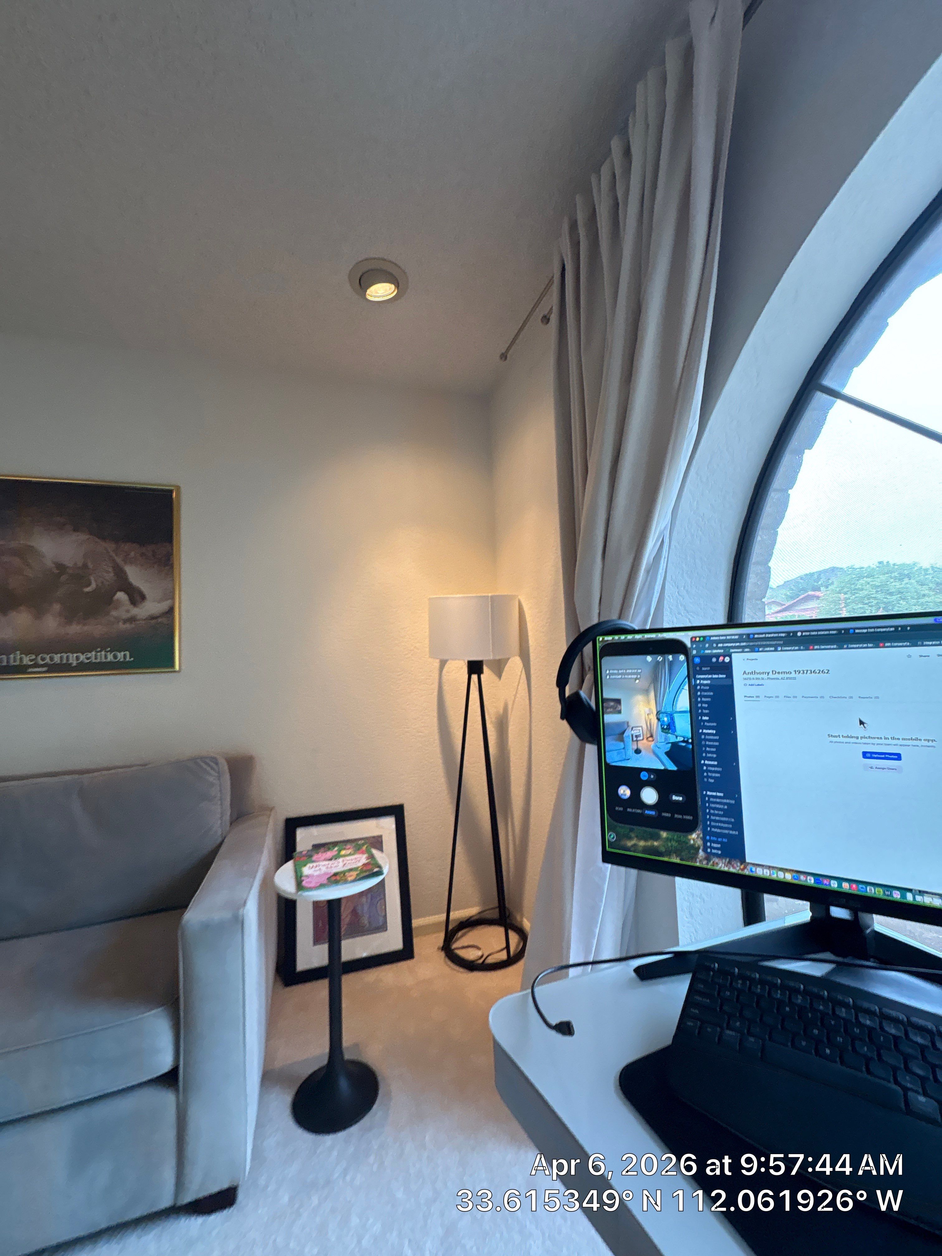 Phoenix Home Office & Living Room Renovation by CompanyCam Sales Demo