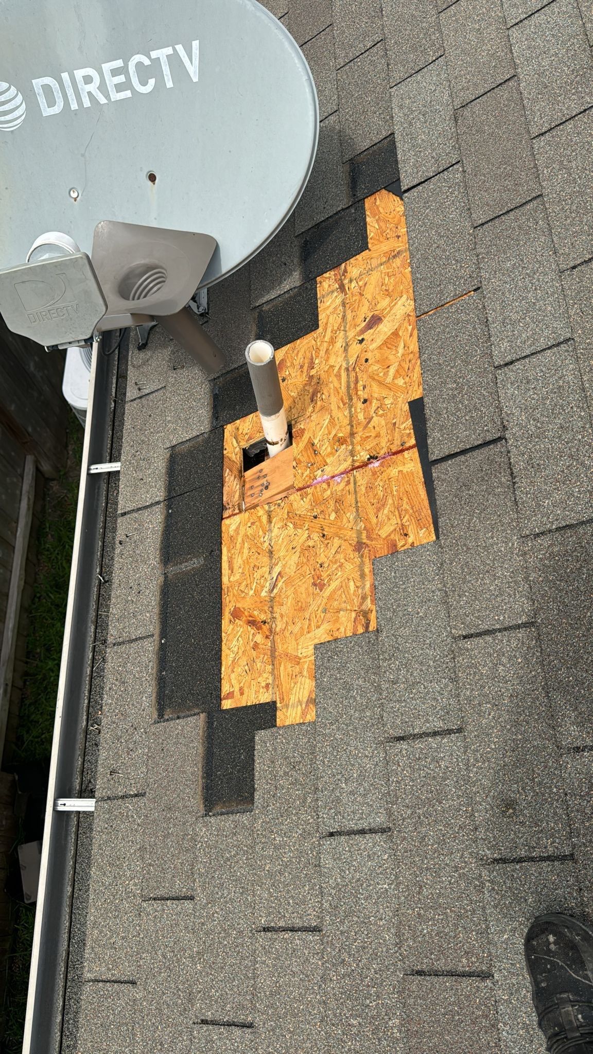 Hail Damage using Owen's Corning Duration (Lifetime) Shingles by Roof Repair Company