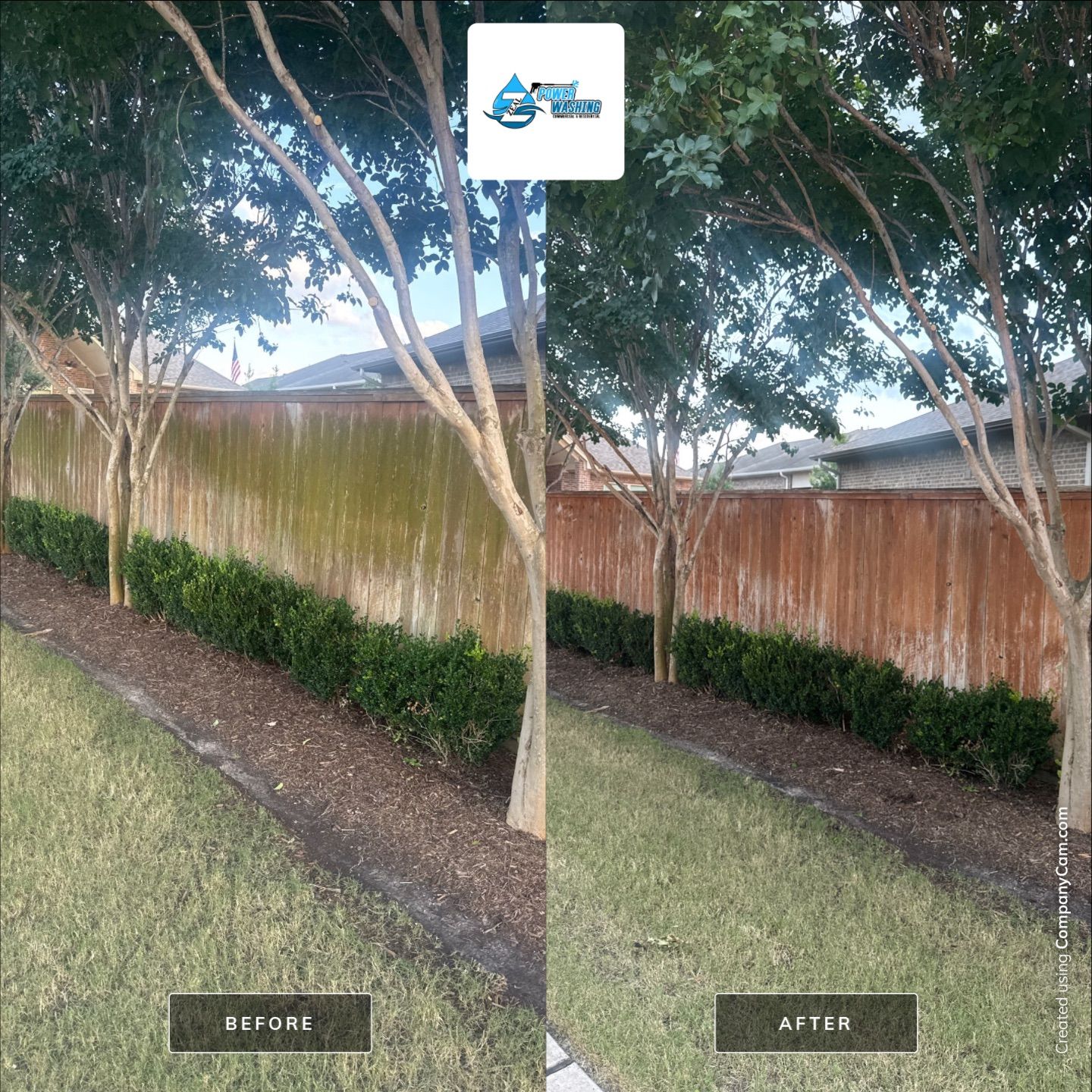 Wood Privacy Fence Cleaning and Restoration in Richmond by Zeal Power Washing
