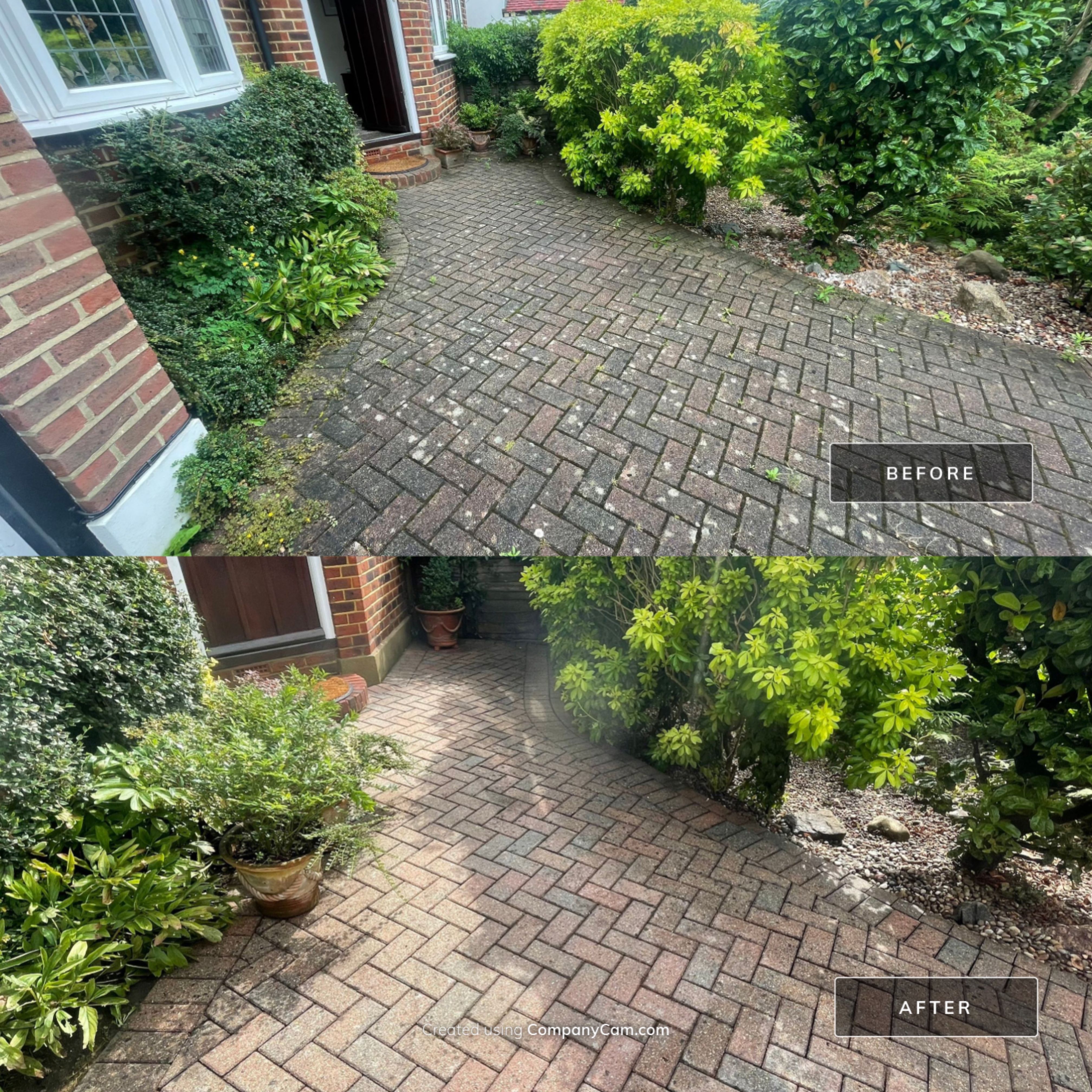 Roof and Driveway Clean using Honda 15lpm Low Pressure Washing Machine by Ges Exterior Cleaning ltd