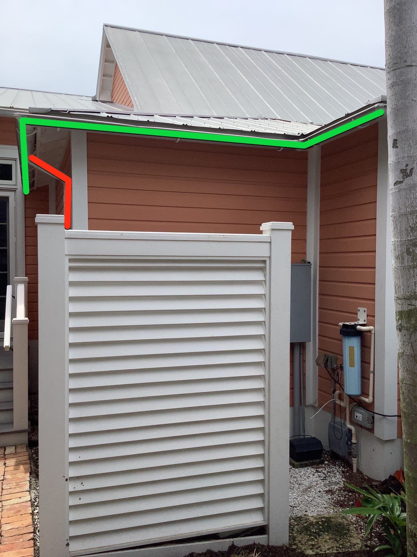 Half-Round Gutters Installation in Boca Grande FL by Gutter Professors