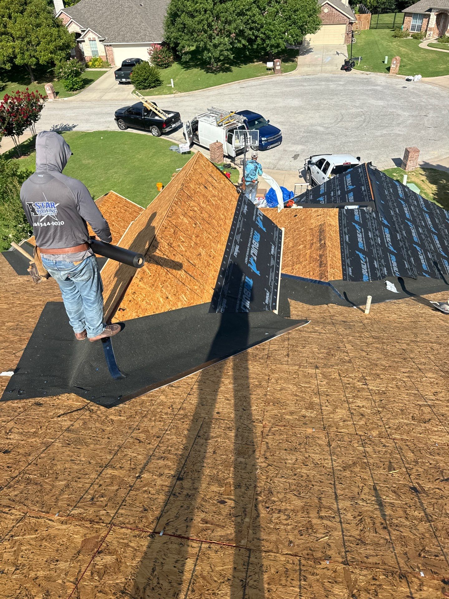 Project in Weatherford by Lonestar Roofing and Restoration LLC.