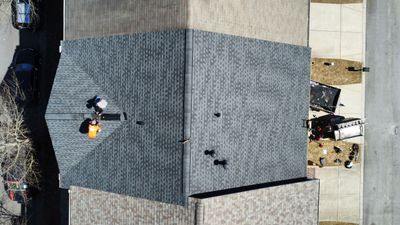 Alpharetta, GA Roof Replacement GAF Timberline HDZ Charcoal Black