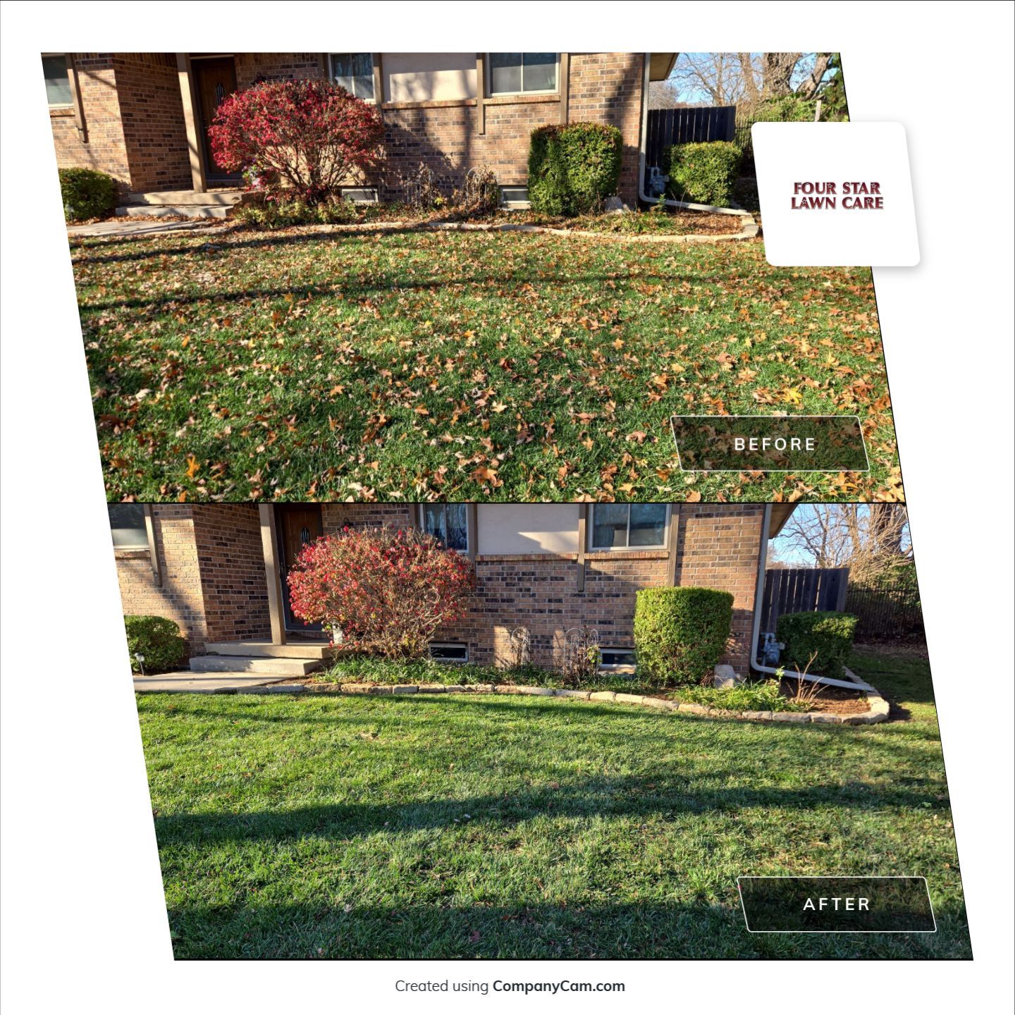 Project in Wichita by Four Star Lawn Care