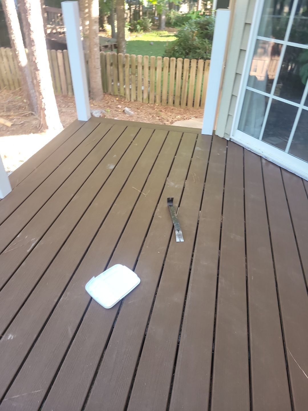 Fuquay-Varina Outdoor Upgrade – Composite Deck & Paved Landing by Elite Remodeling and Design LLC