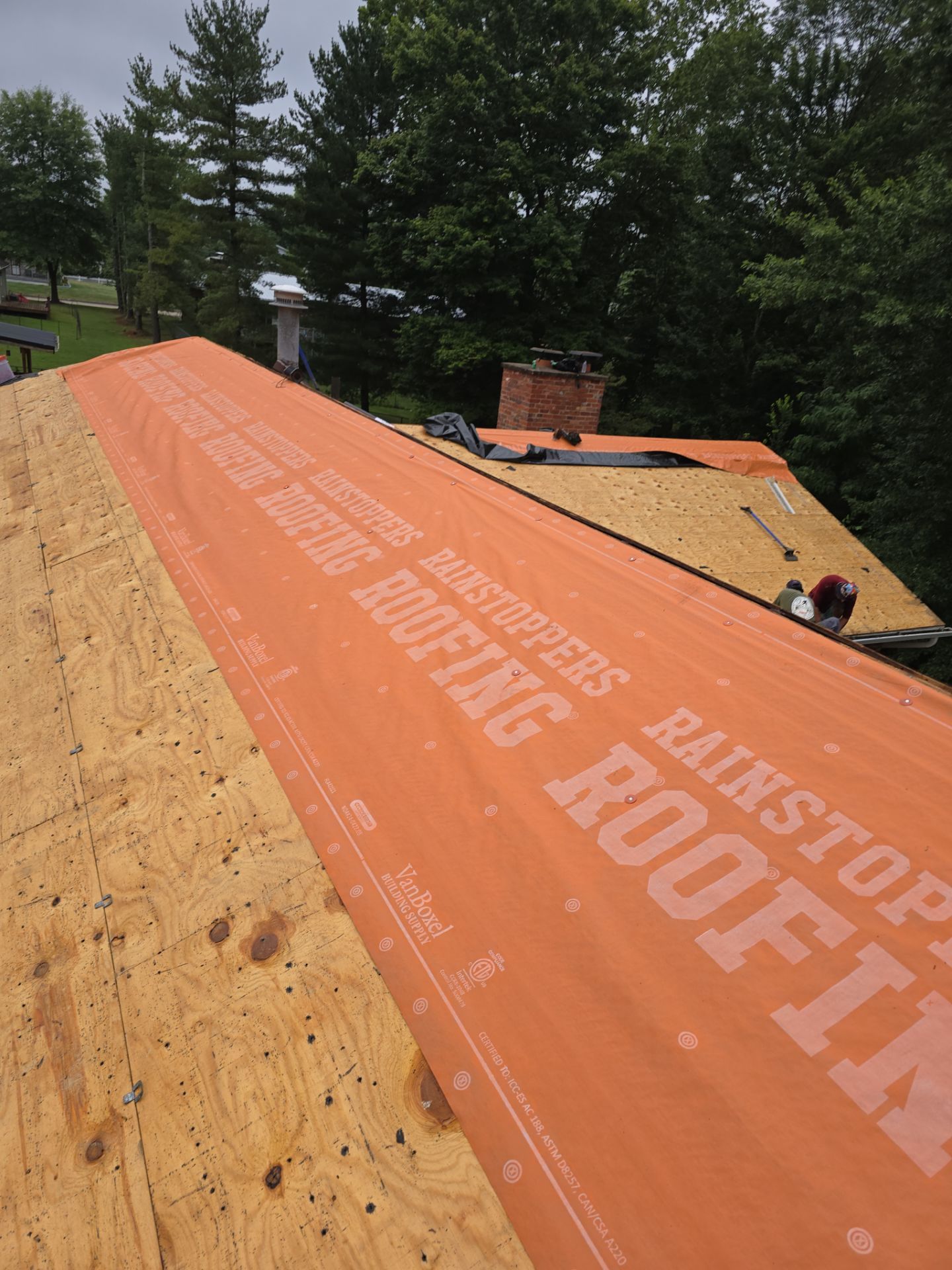 Residential Roofing Installation using GAF Timberline HDZ Pewter Gray by Rainstoppers Roofing
