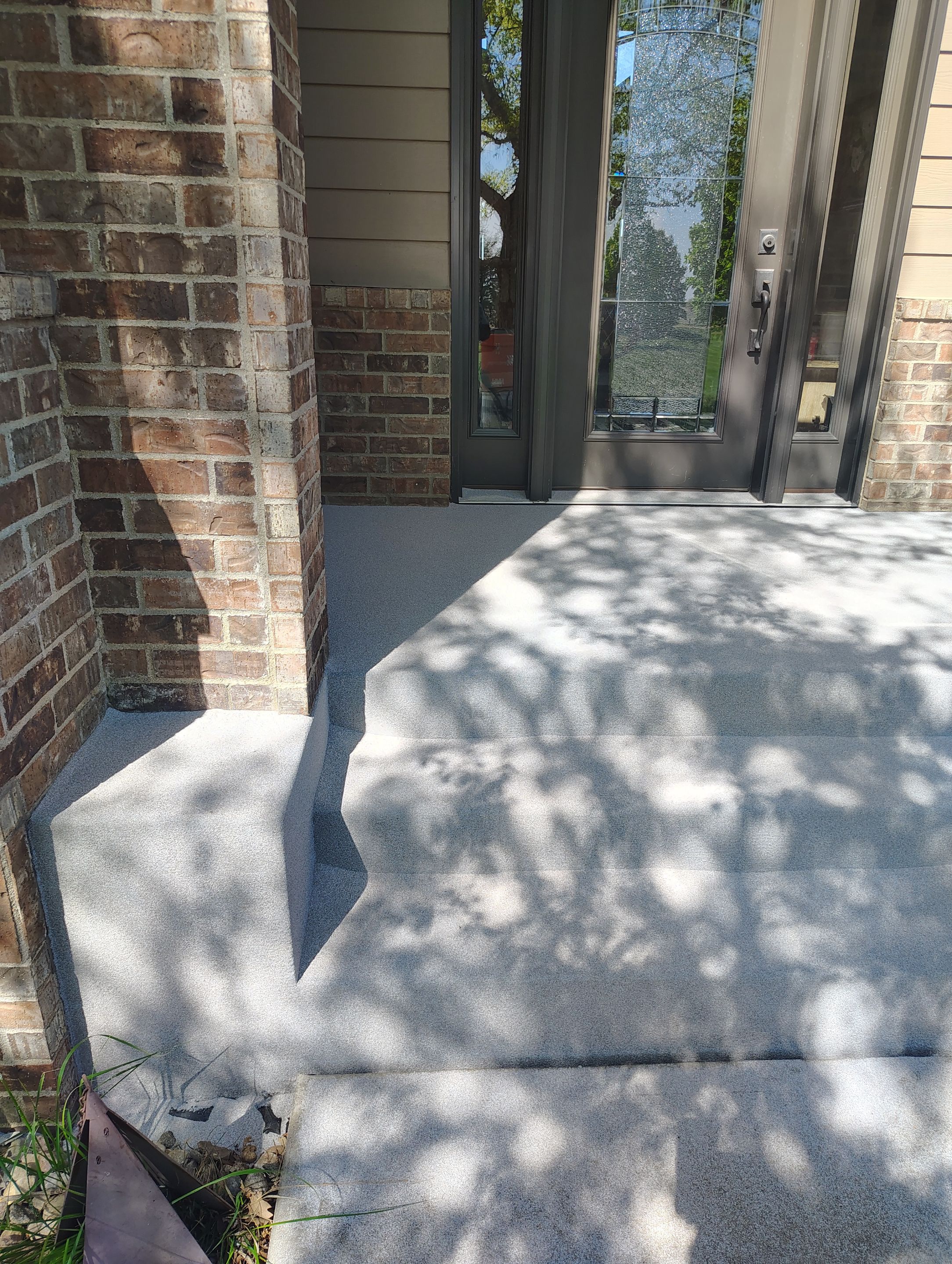 Front Porch Concrete Coating and Restoration in Harrisburg by Select Painting, Coatings & Garage Cabinets