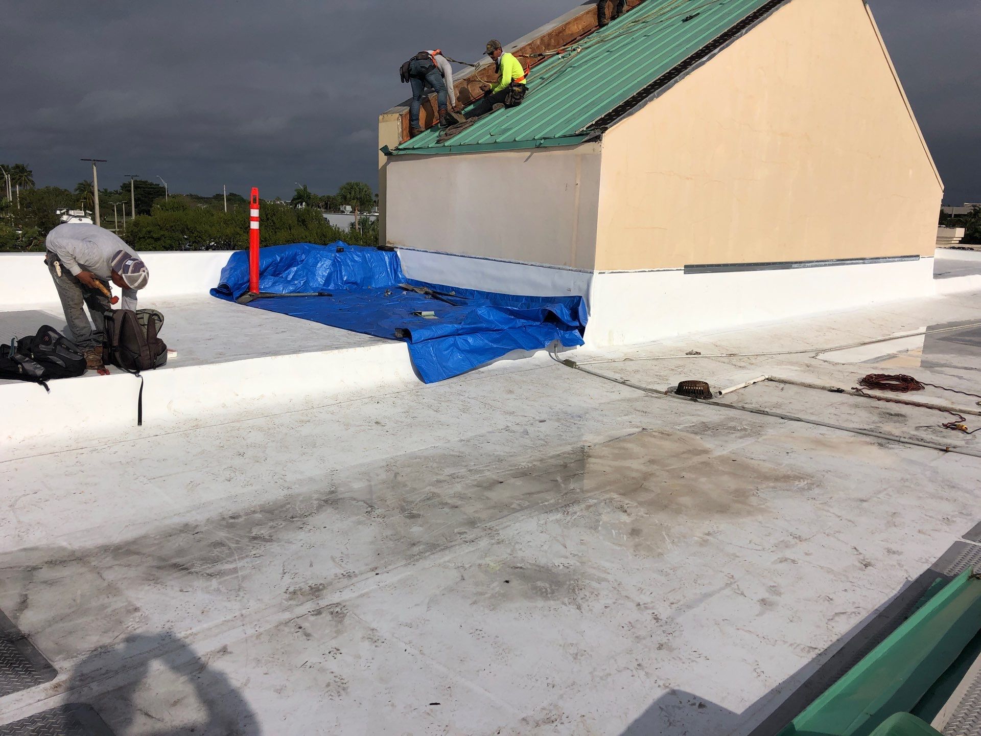 Commercial Re-Roof using GAF TPO by First Due Roofing