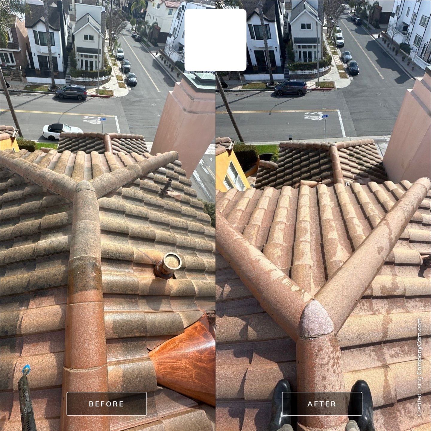 Huntington Beach Pressure Washing on Roof by Property Cleaning Experts, LLC
