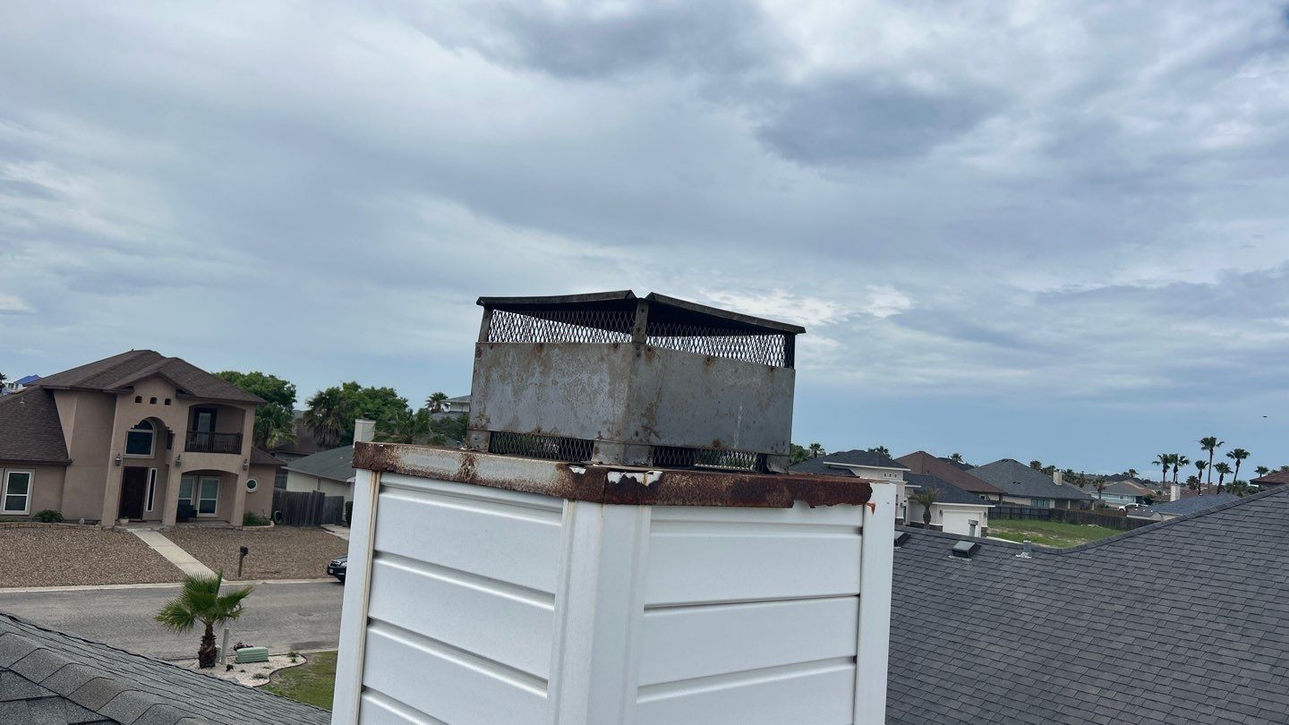 Chimney Cap & Chase Replacement using Galvanized Chimney Cap & Chase by Lighthouse Roofing