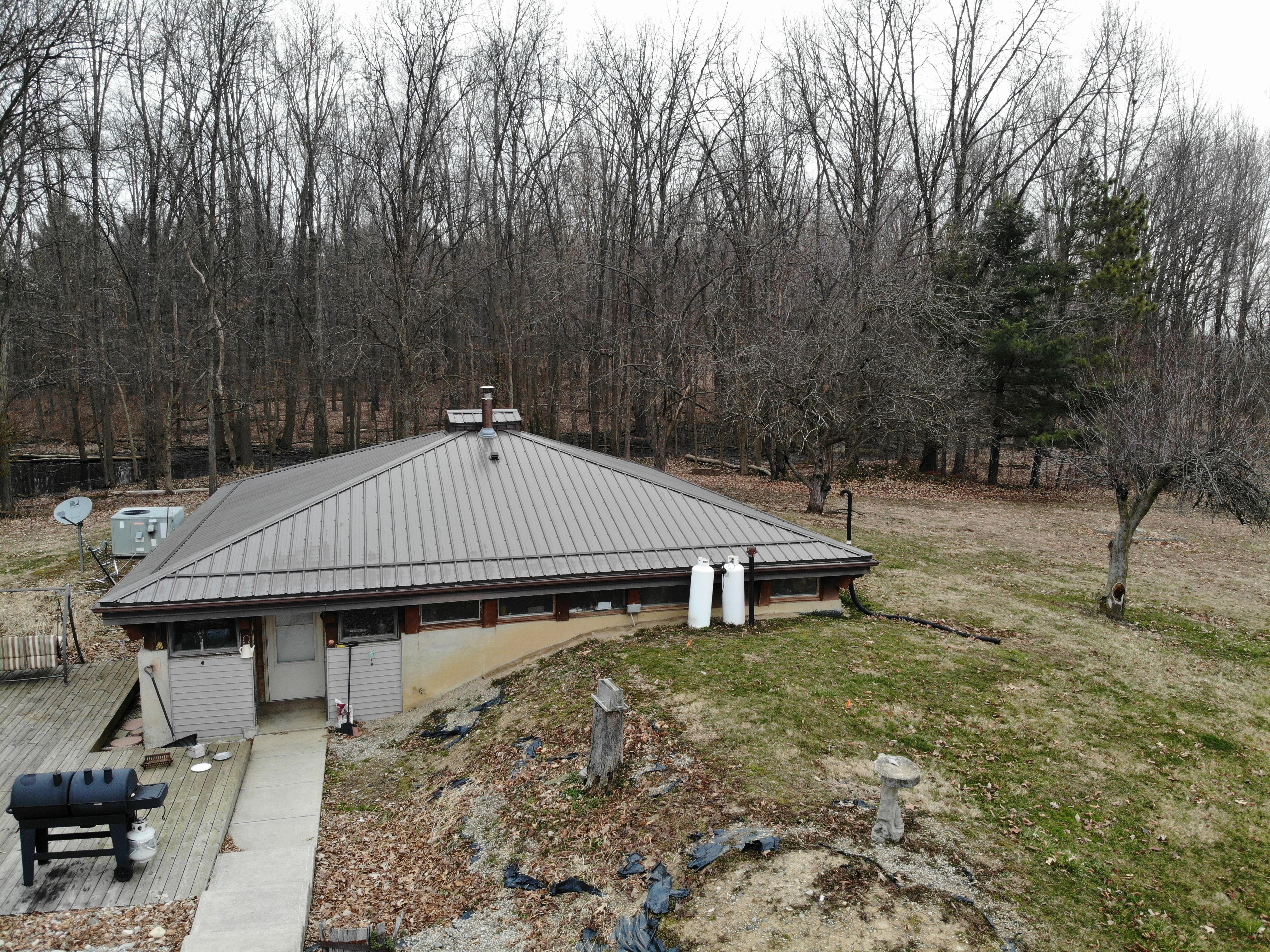 Exposed Fastener Metal Roof on Multi-Home Property in Columbia City, Indiana by 4Ever Metal Roofing