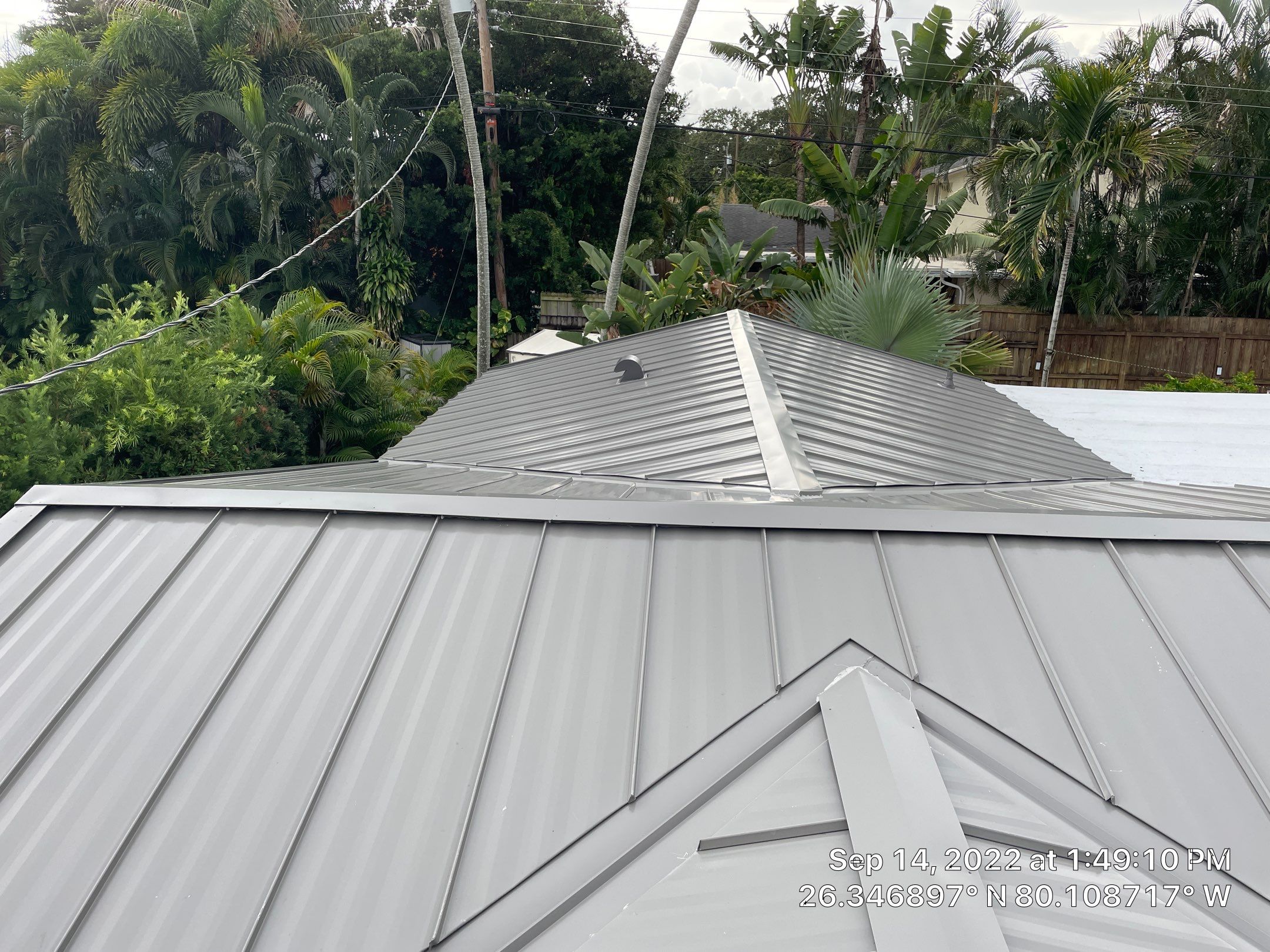 Residential Roofing Installation using 1" Nail strip metal roof by BLUES BROTHERS ROOFING