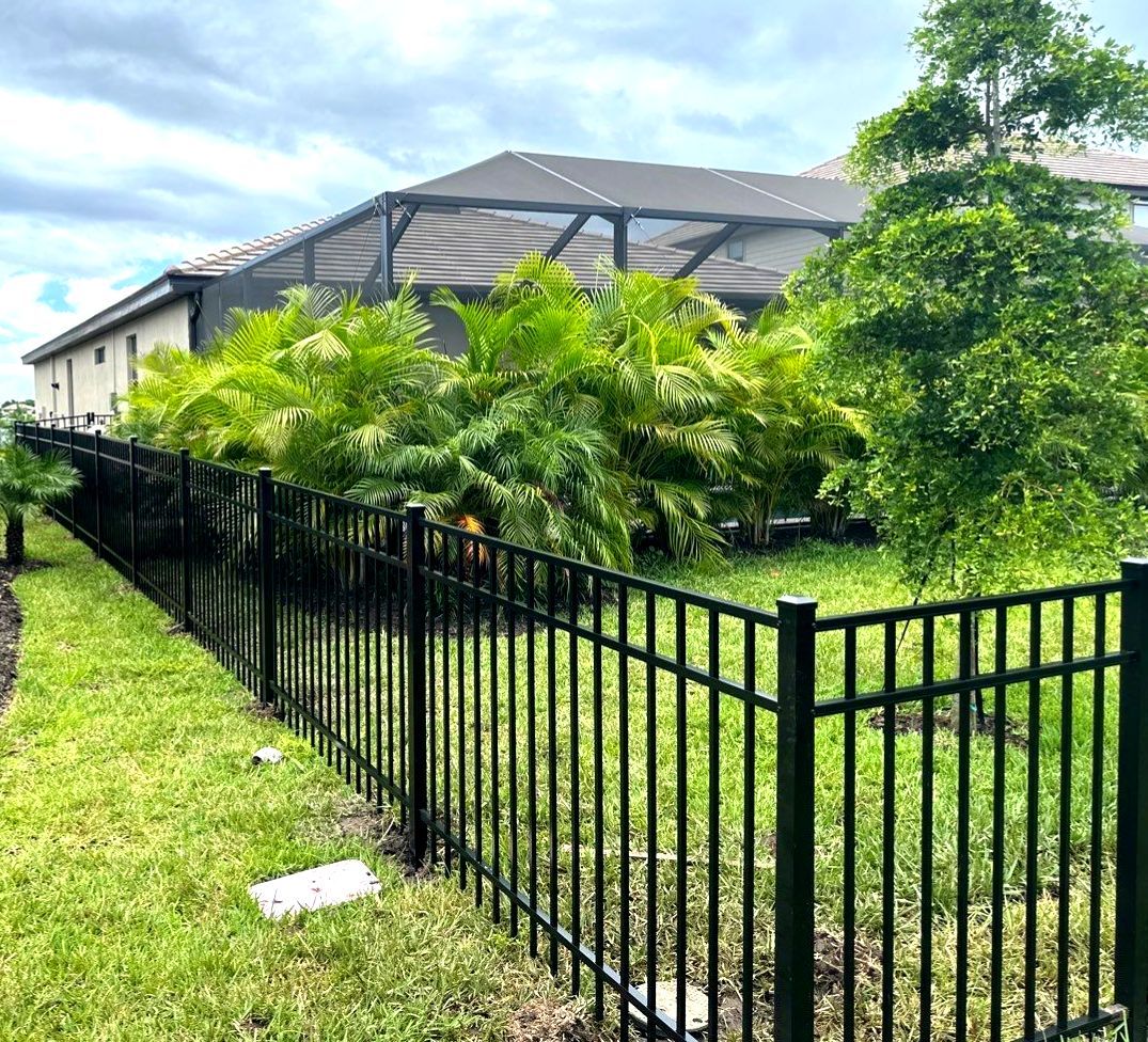 Aluminum Fence Installation using 3 Rail Aluminum Fence by Asap fence and gates, LLC
